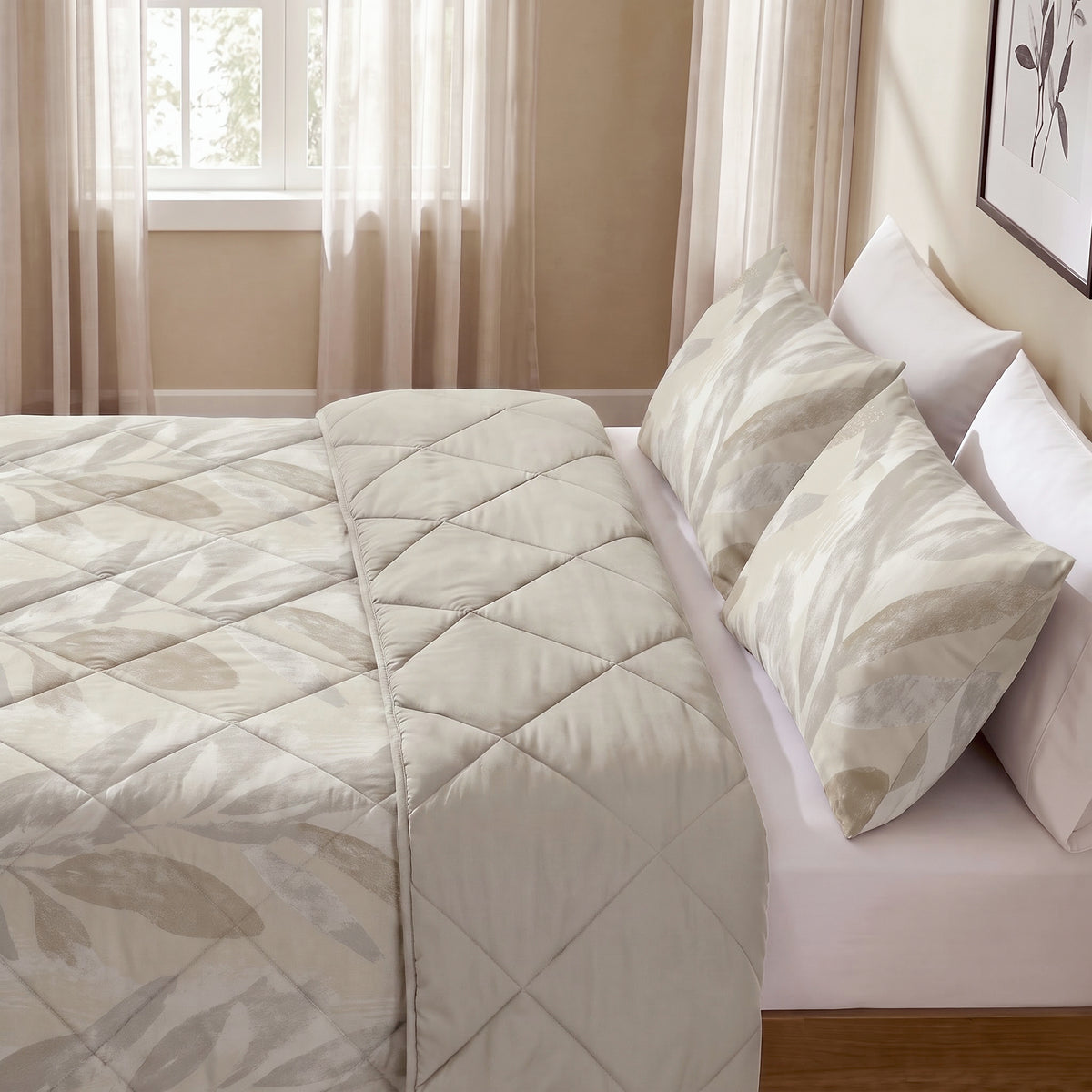 Dreamhouse Lazy Dekbed - Katoen - Gacho Taupe - Met Kussenslopen