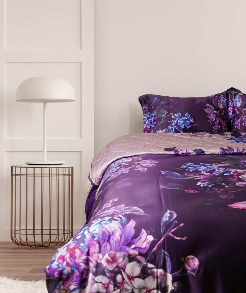 Dreamy Floral Cotton Satin Duvet Cover Double