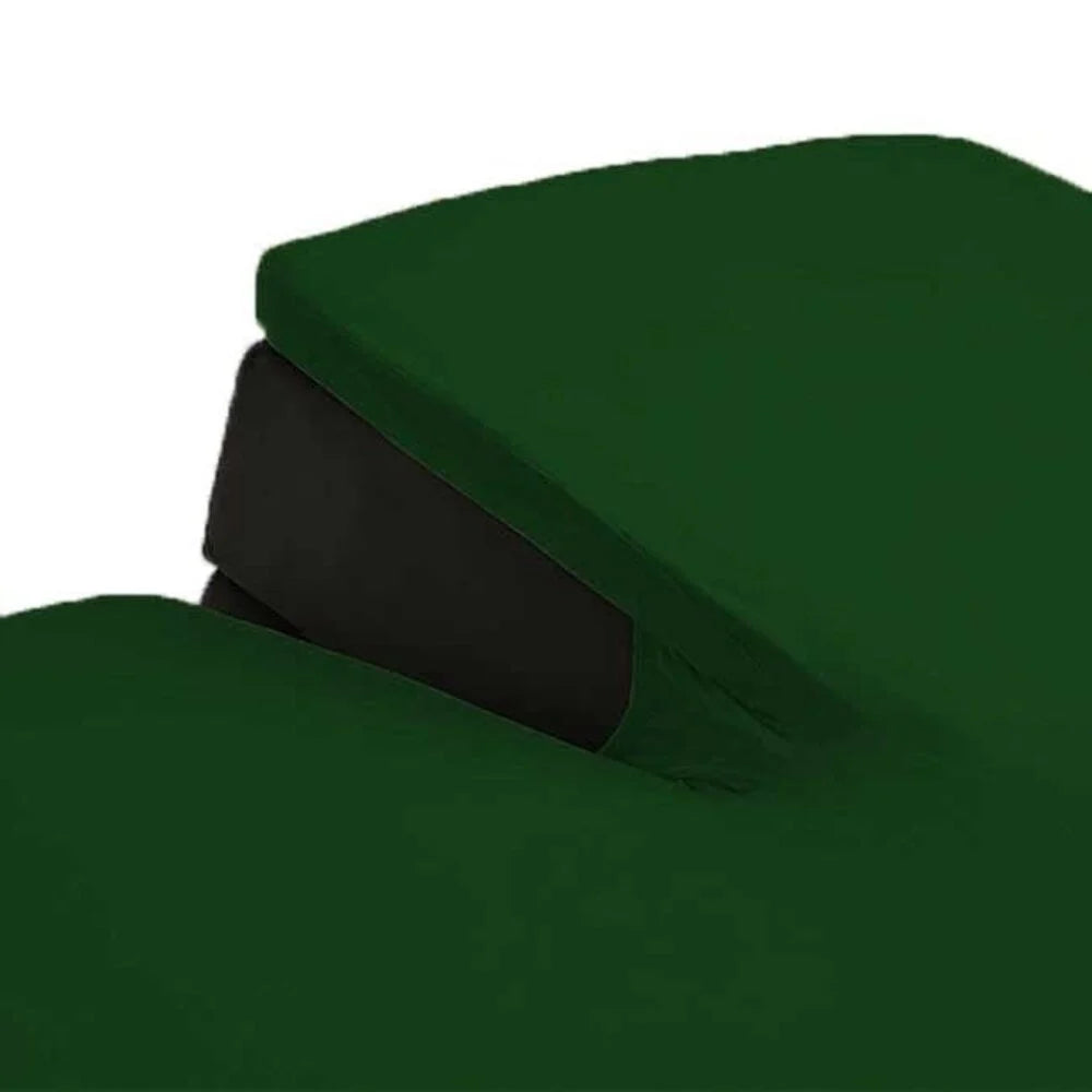 Dubbel Geweven Jersey Split Topper Hoeslaken Forest Green – Luxe, Comfort & Duurzaamheid