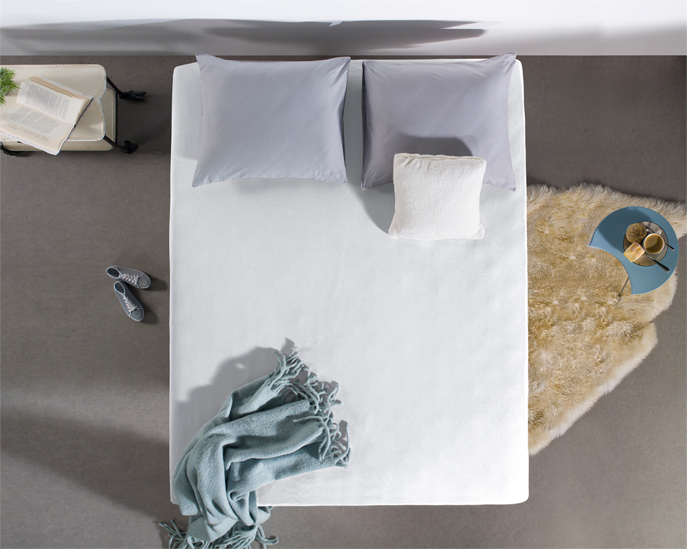 Double Jersey 220g Fitted Sheet White - Wonderfully Soft - Suitable for Box Springs and Mattresses - Stretch Cotton