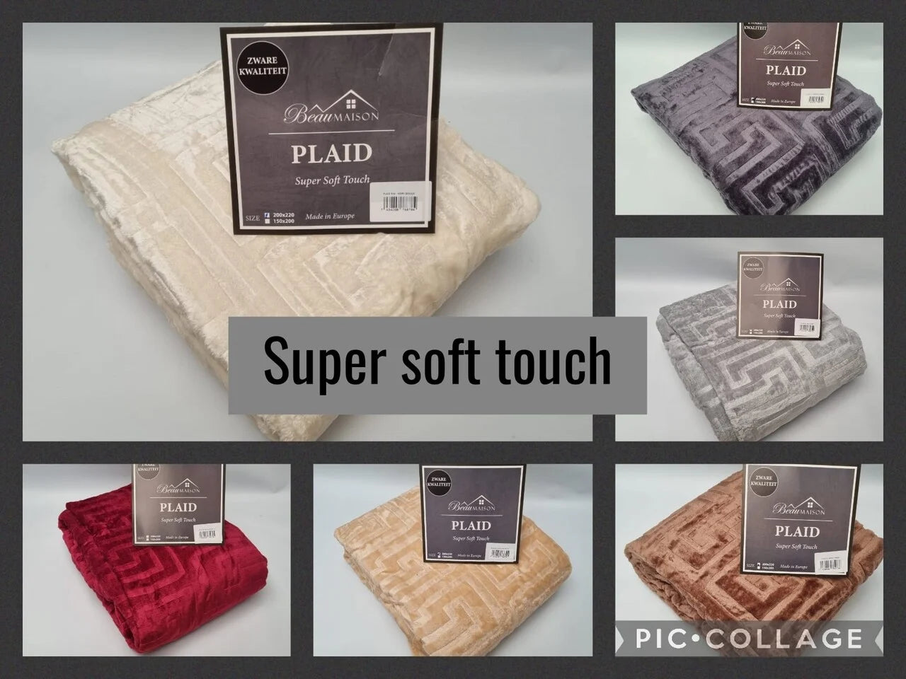 Double Thick Cappuccino Plaid - Luxury All-Season Blanket