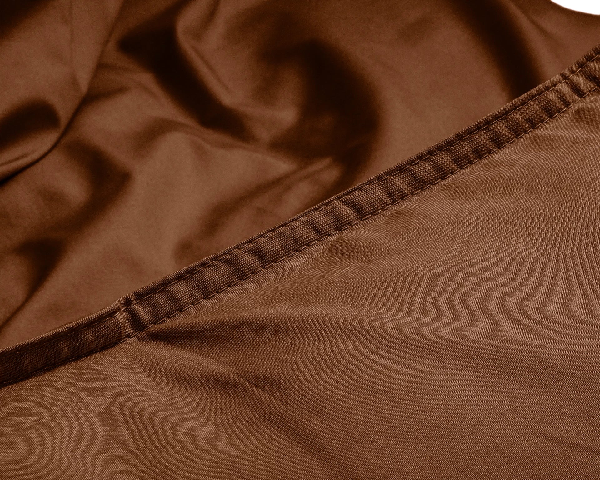 Egyptian Cotton Uni Brown Duvet Cover - High Quality - Modern - Luxury Satin