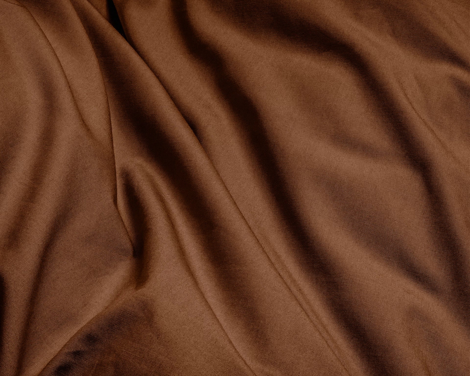 Egyptian Cotton Uni Brown Duvet Cover - High Quality - Modern - Luxury Satin