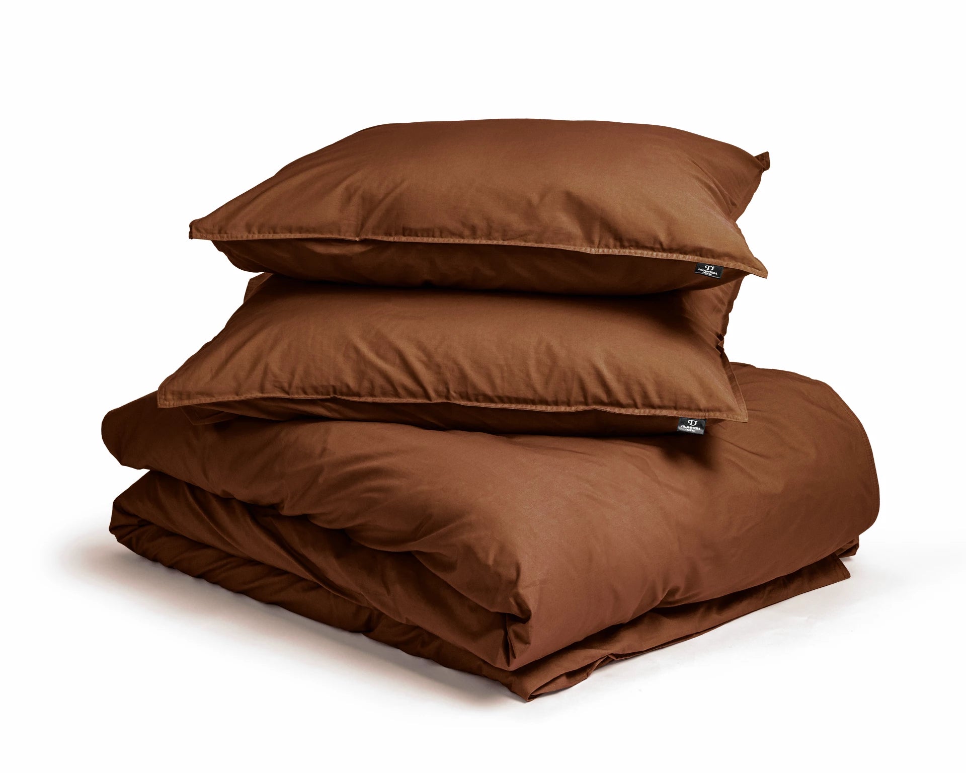 Egyptian Cotton Uni Brown Duvet Cover - High Quality - Modern - Luxury Satin