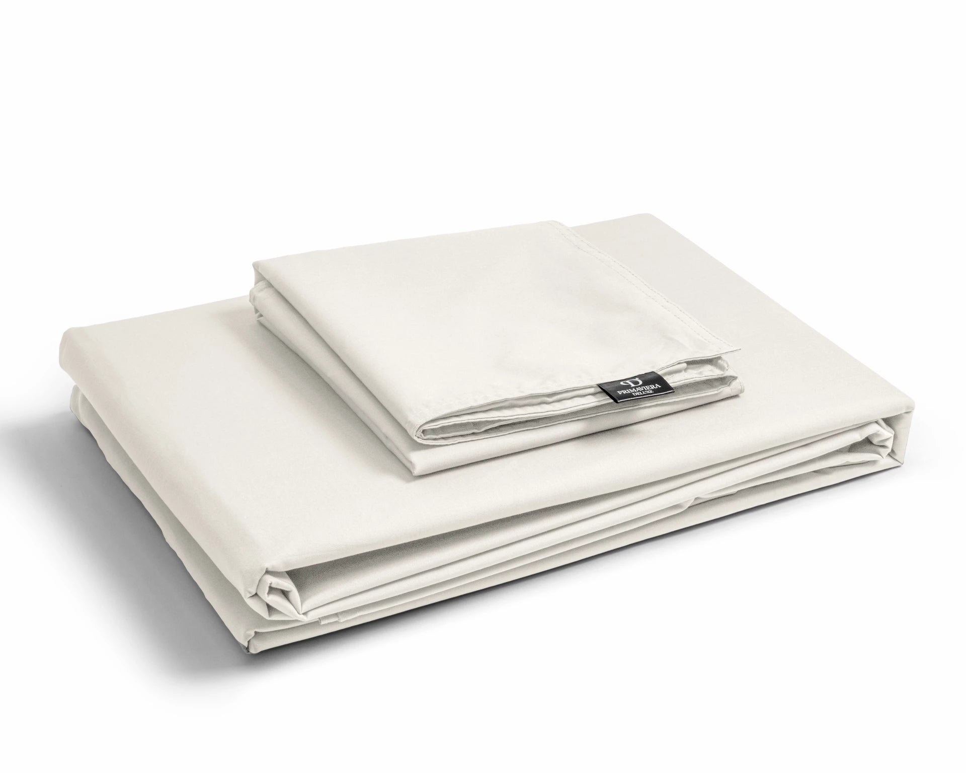 Egyptian Cotton Uni Cream Duvet Cover - High Quality - Modern - Luxury Satin