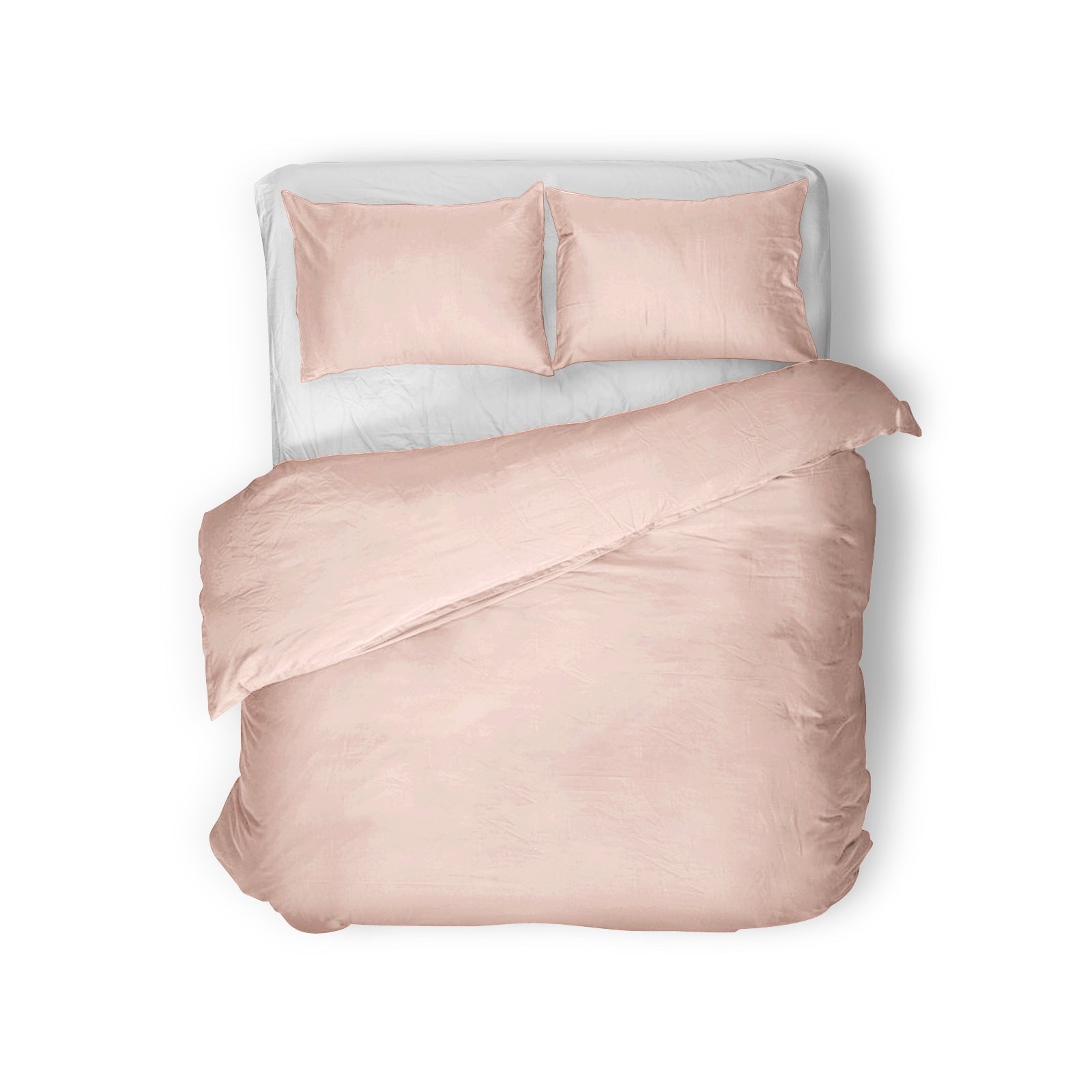 Egyptian Cotton Uni Pink Duvet Cover - High Quality - Modern - Luxury Satin