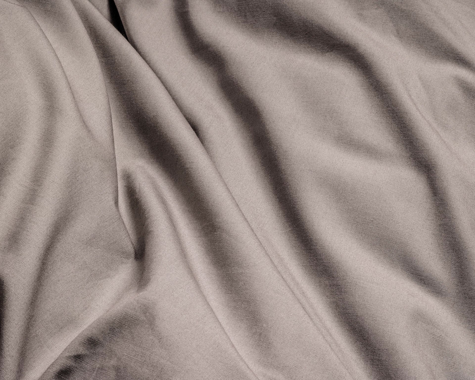 Egyptian Cotton Uni Taupe Duvet Cover - High Quality - Modern - Luxury Satin