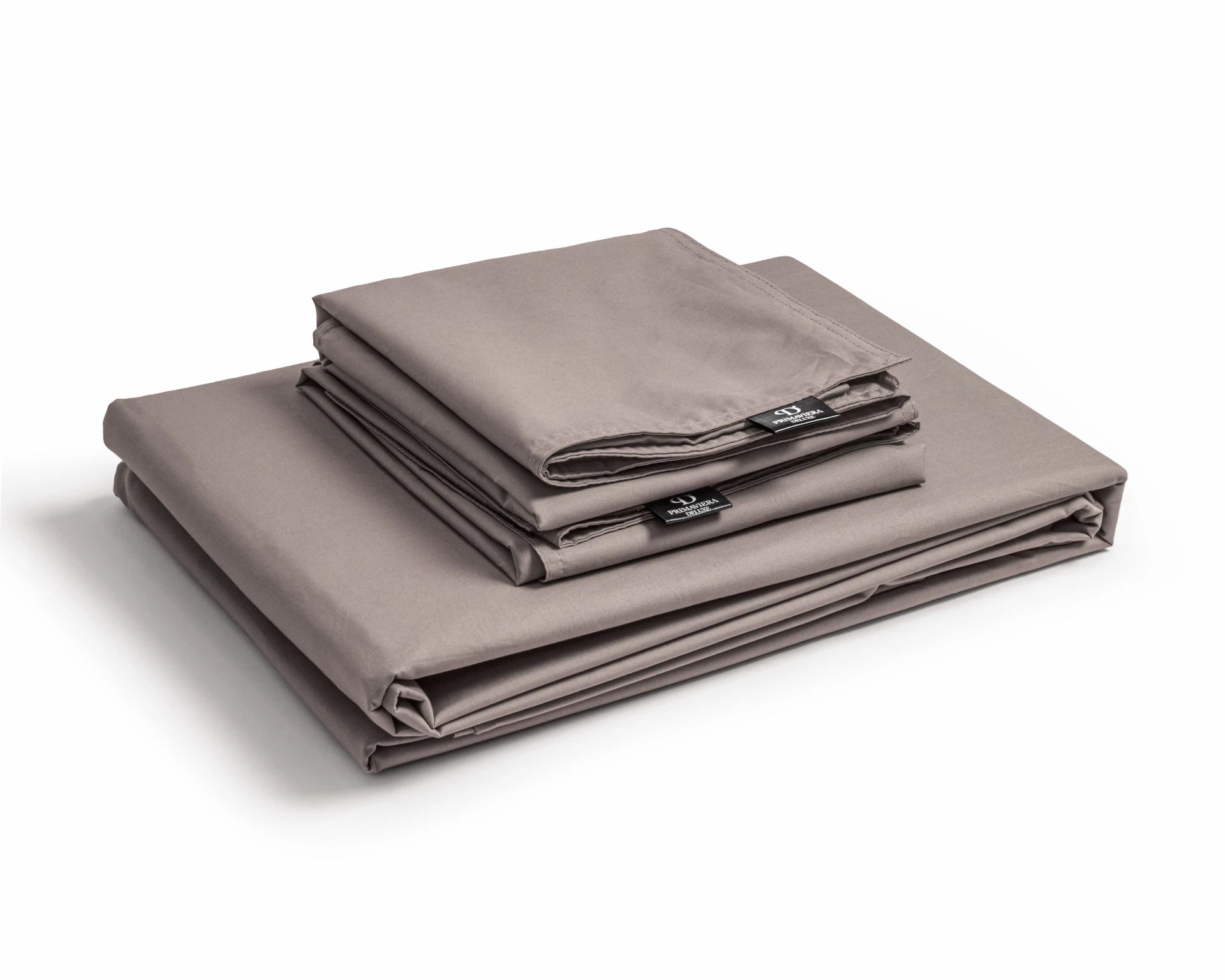 Egyptian Cotton Uni Taupe Duvet Cover - High Quality - Modern - Luxury Satin