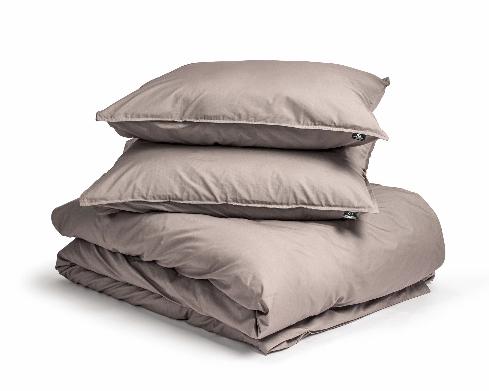 Egyptian Cotton Uni Taupe Duvet Cover - High Quality - Modern - Luxury Satin
