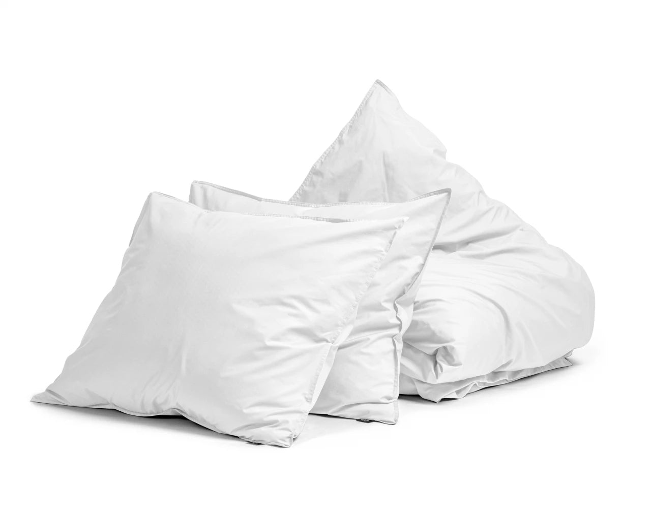 Egyptian Cotton Uni White Duvet Cover - High Quality - Modern - Luxury Satin