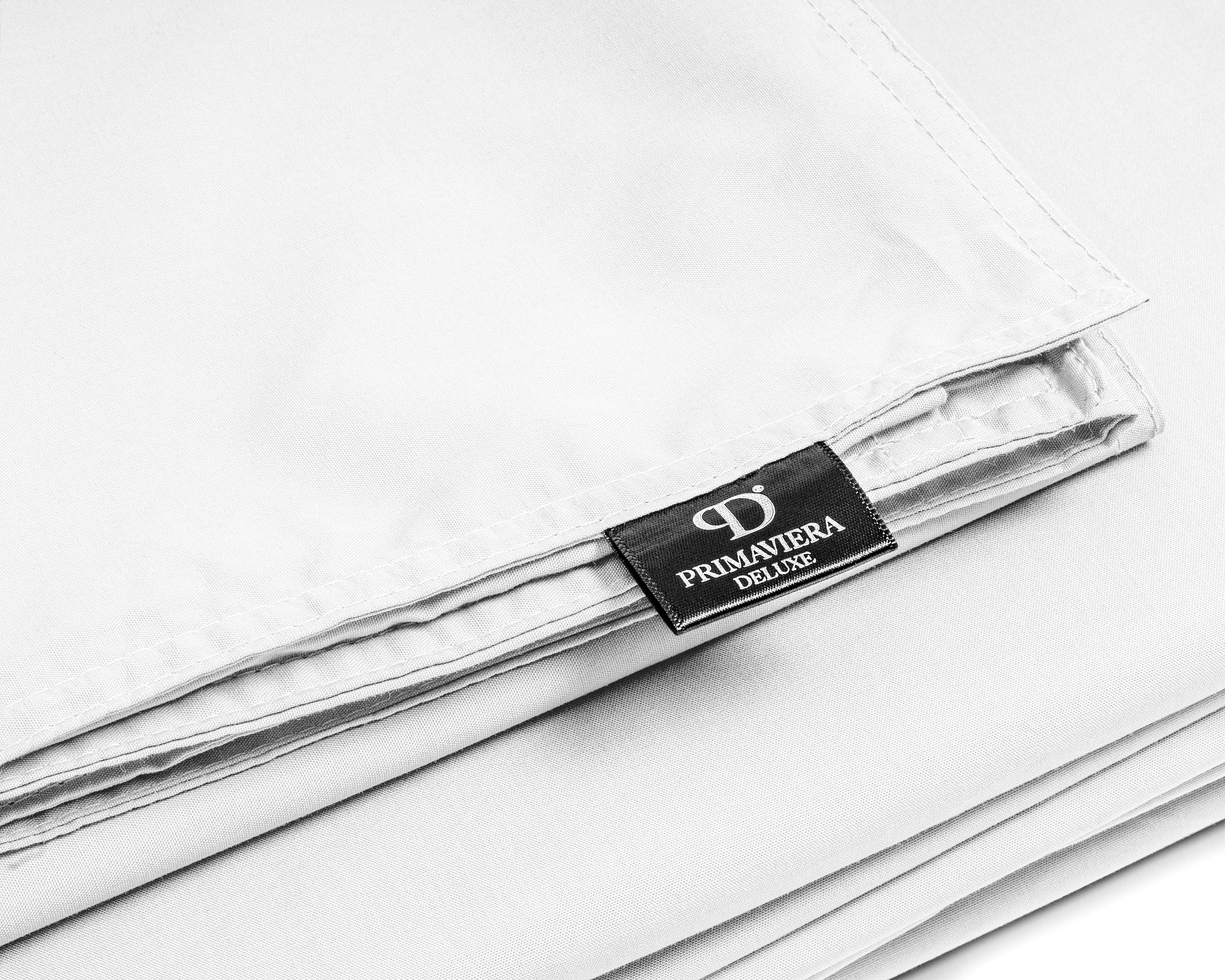 Egyptian Cotton Uni White Duvet Cover - High Quality - Modern - Luxury Satin