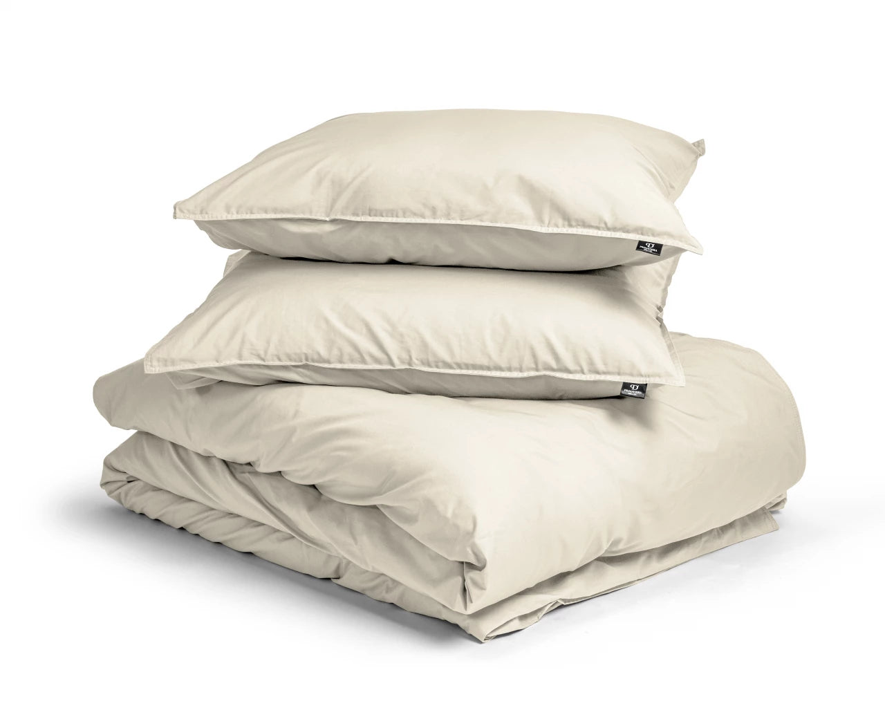 Egyptian Cotton Uni Sand Duvet Cover - High Quality - Modern - Luxury Satin