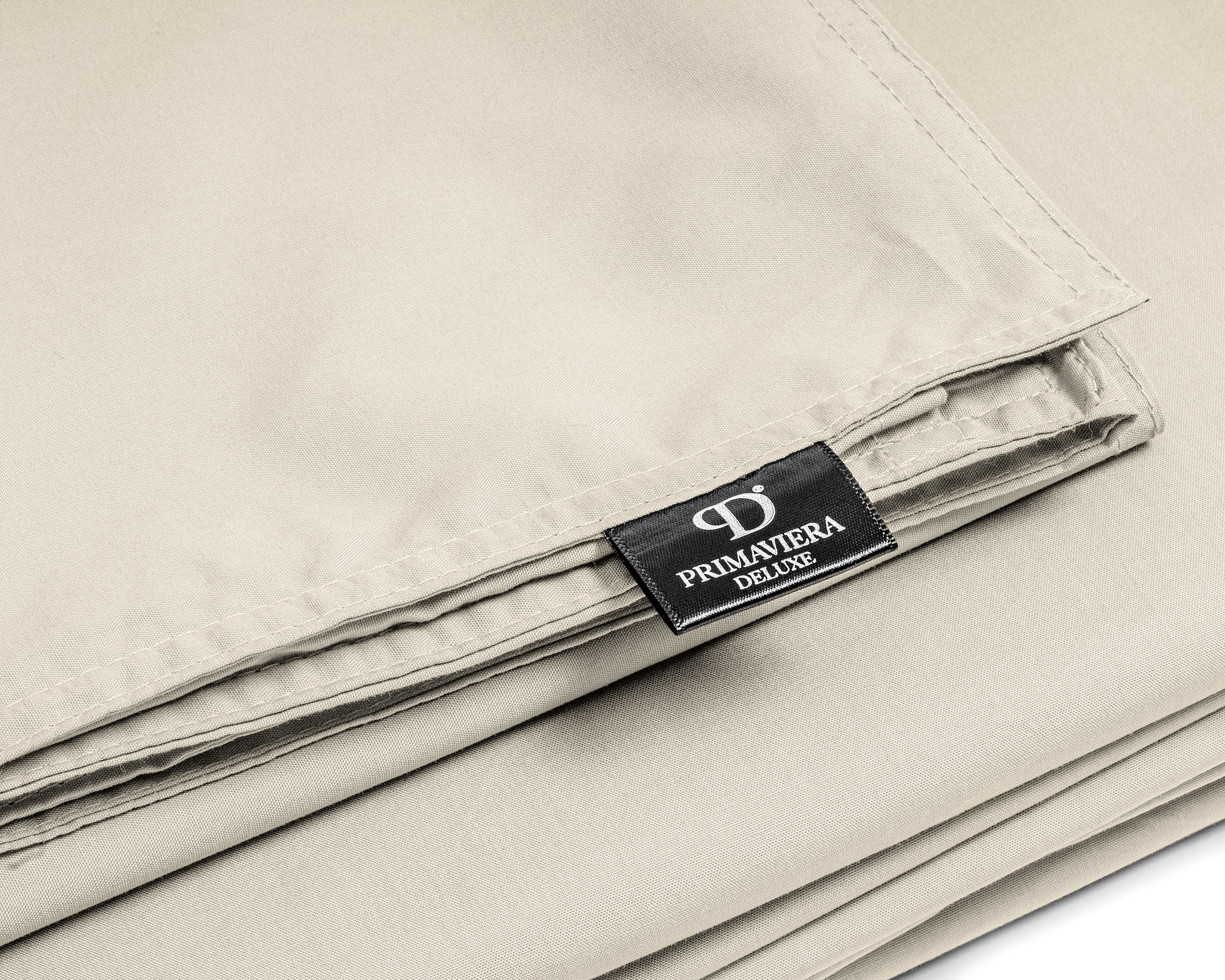 Egyptian Cotton Uni Sand Duvet Cover - High Quality - Modern - Luxury Satin