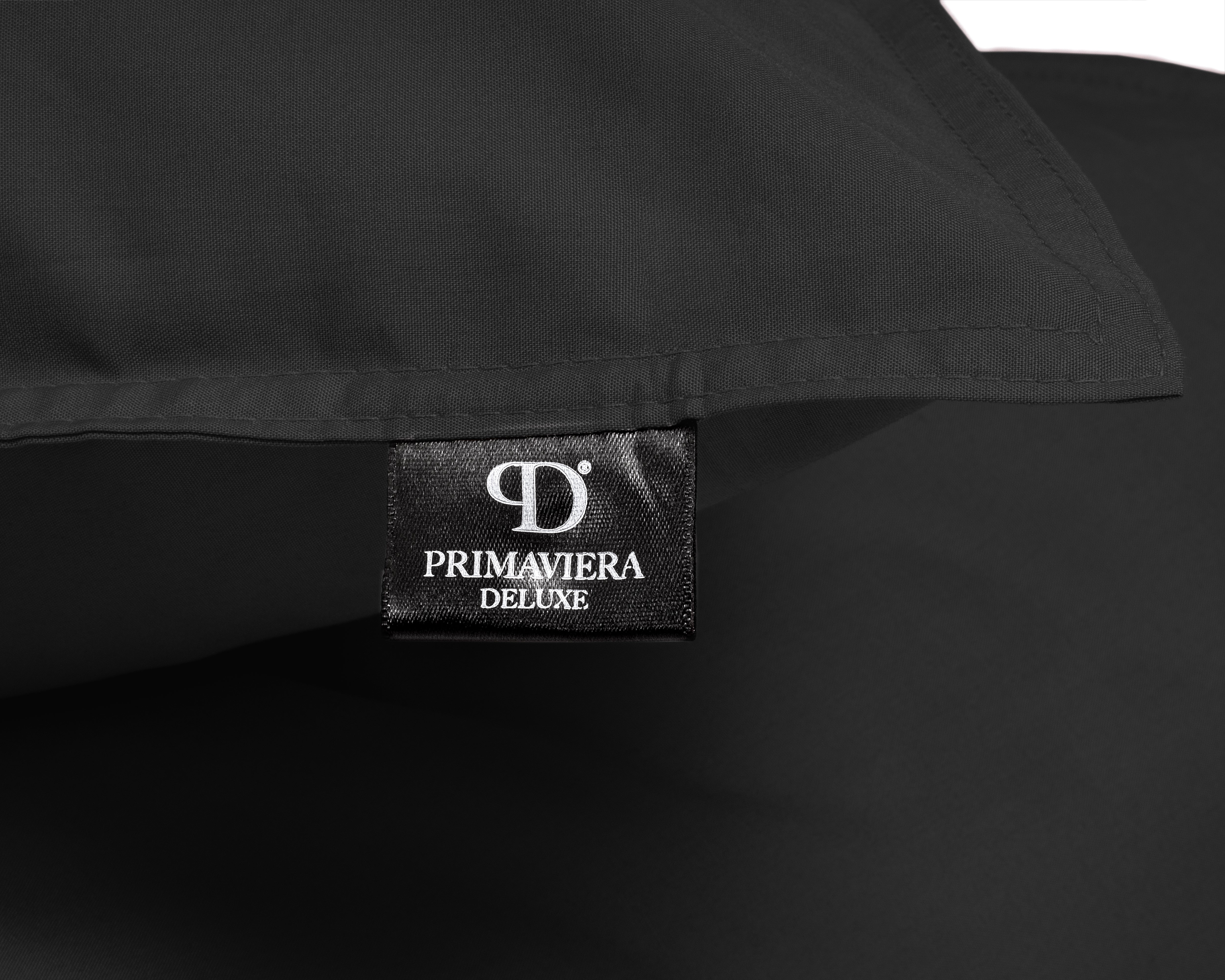 Egyptian Cotton Uni Black Duvet Cover - High Quality - Modern - Luxury Satin