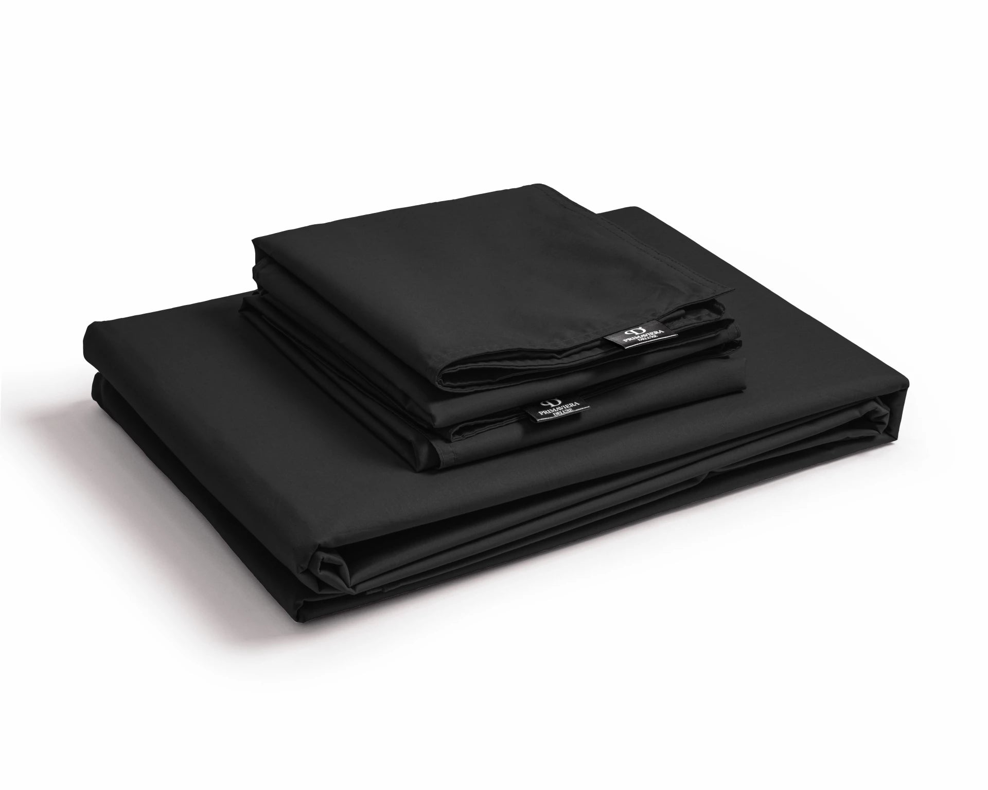 Egyptian Cotton Uni Black Duvet Cover - High Quality - Modern - Luxury Satin