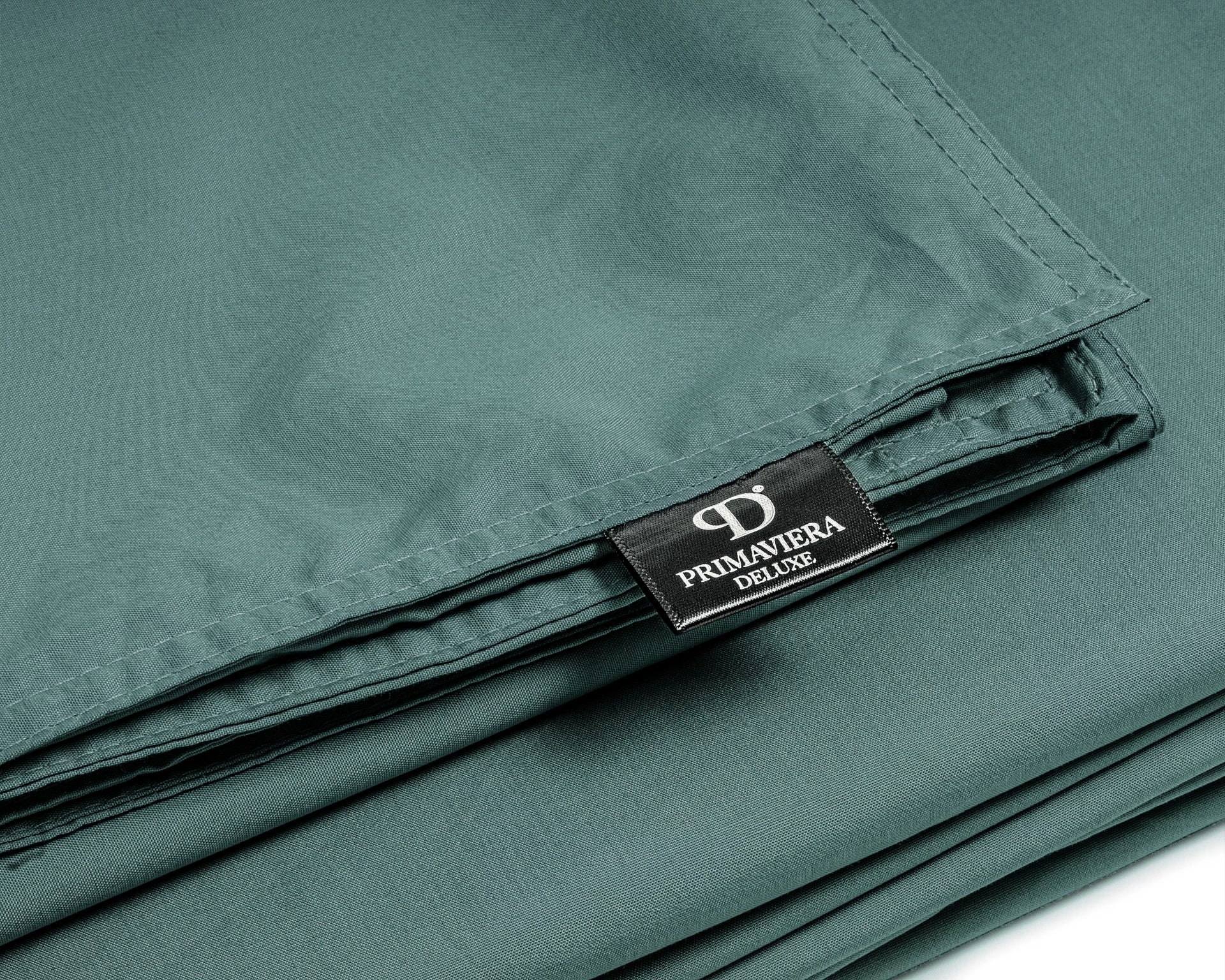 Egyptian Cotton Uni Dark Green Duvet Cover - High Quality - Modern - Luxury Satin