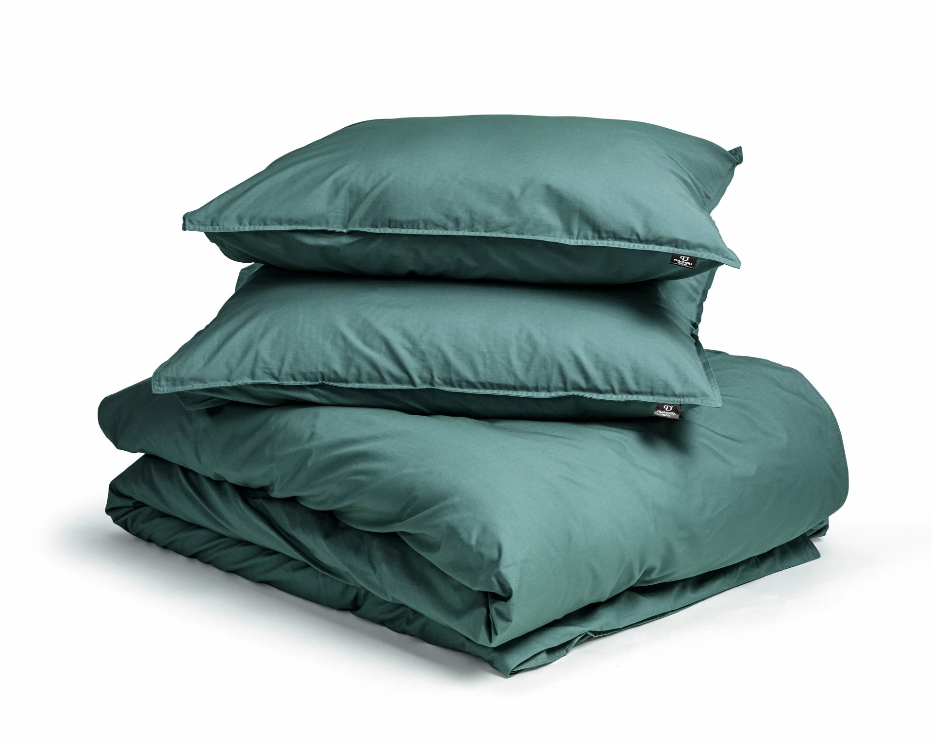 Egyptian Cotton Uni Dark Green Duvet Cover - High Quality - Modern - Luxury Satin