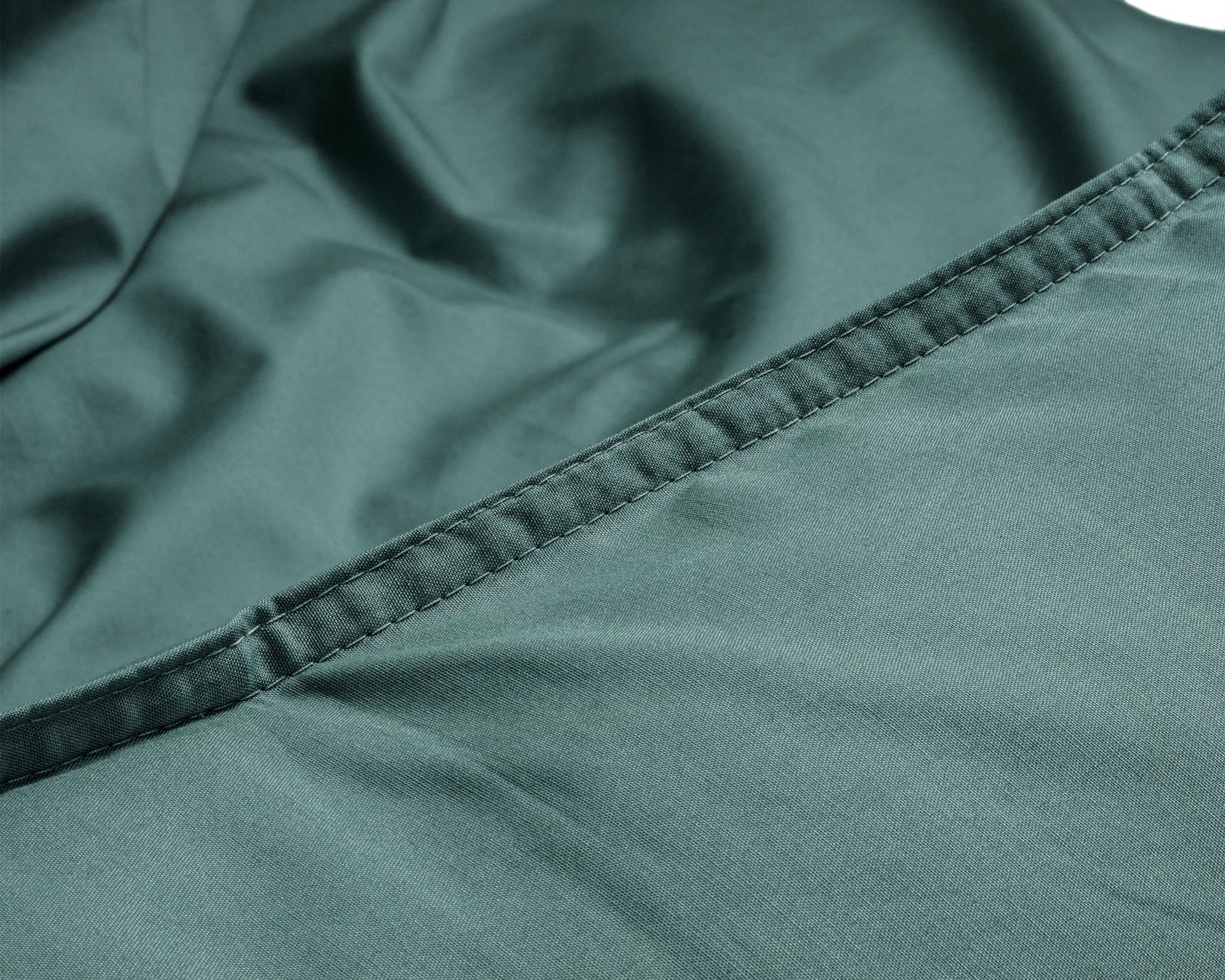 Egyptian Cotton Uni Dark Green Duvet Cover - High Quality - Modern - Luxury Satin