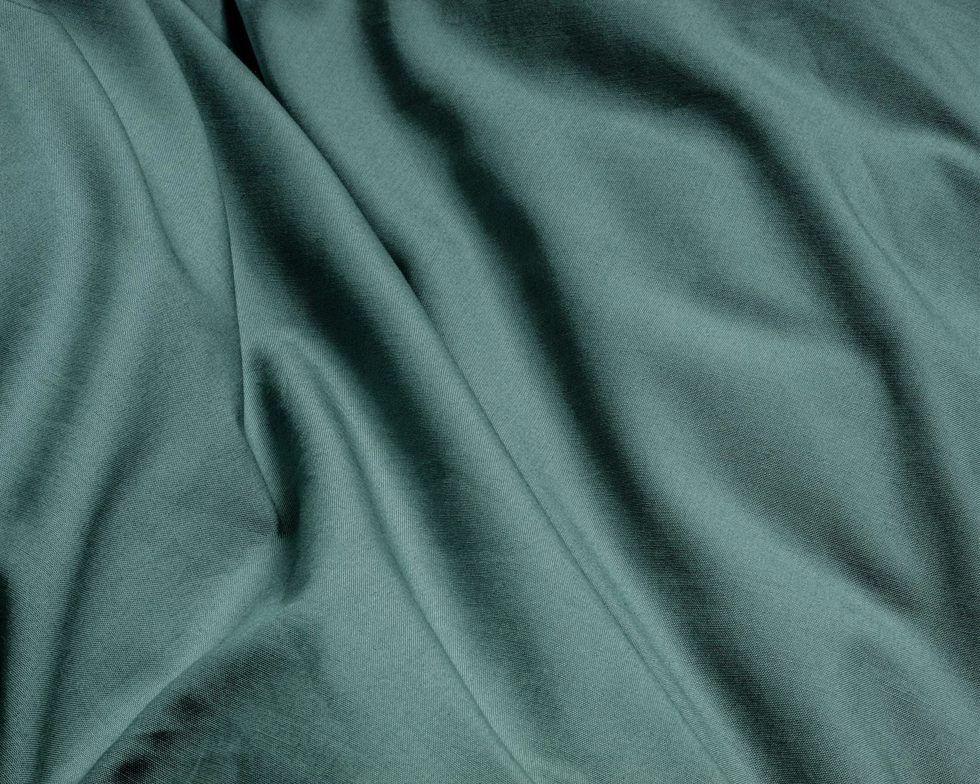 Egyptian Cotton Uni Dark Green Duvet Cover - High Quality - Modern - Luxury Satin