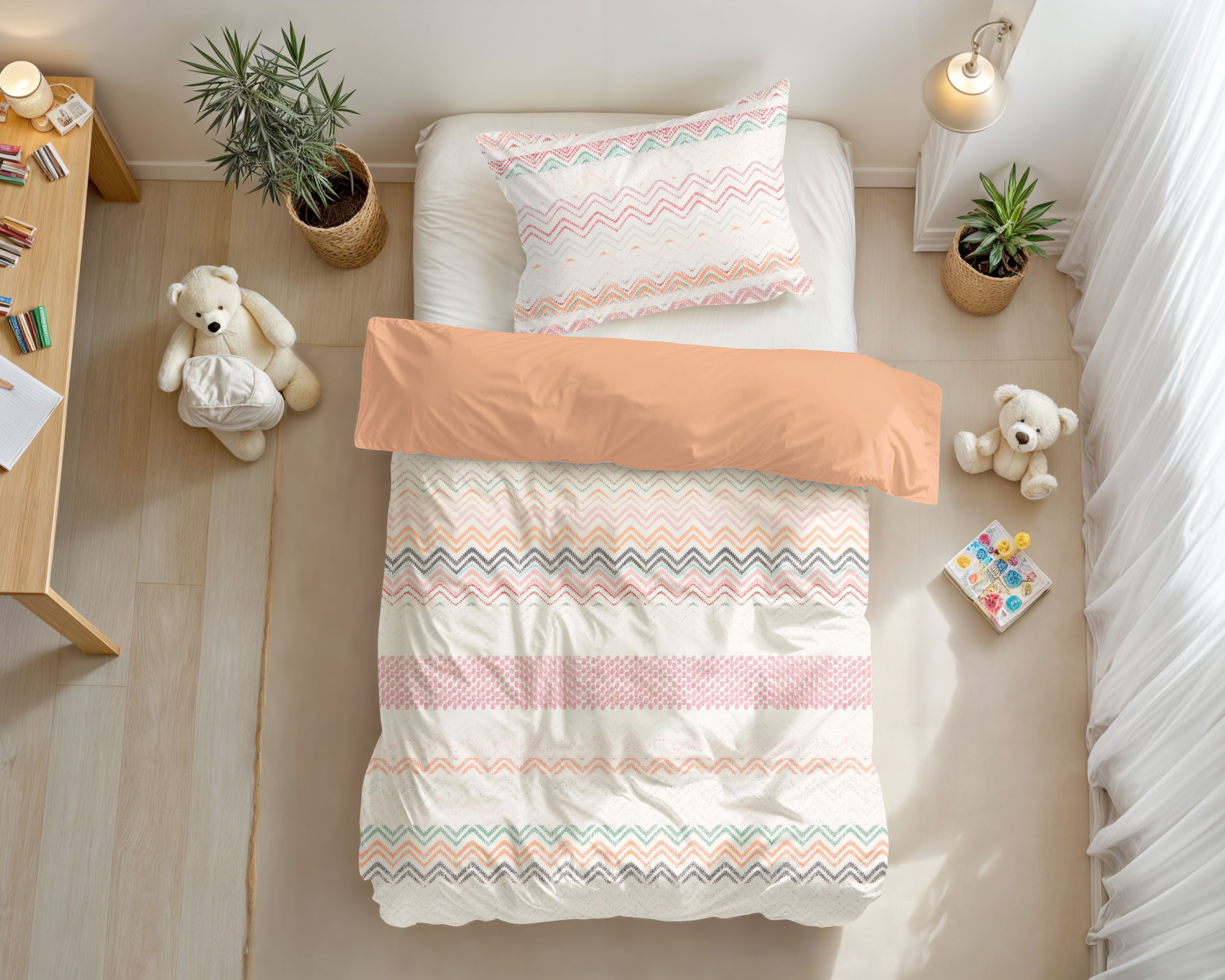 Elaya Duvet Cover Pink 140 x 200/220