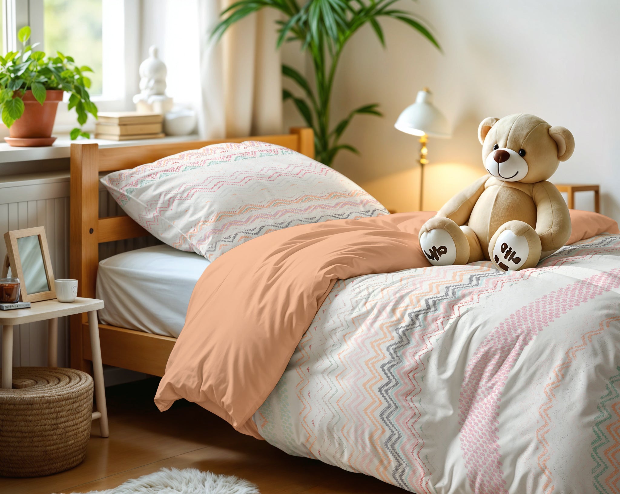 Elaya Duvet Cover Pink 140 x 200/220