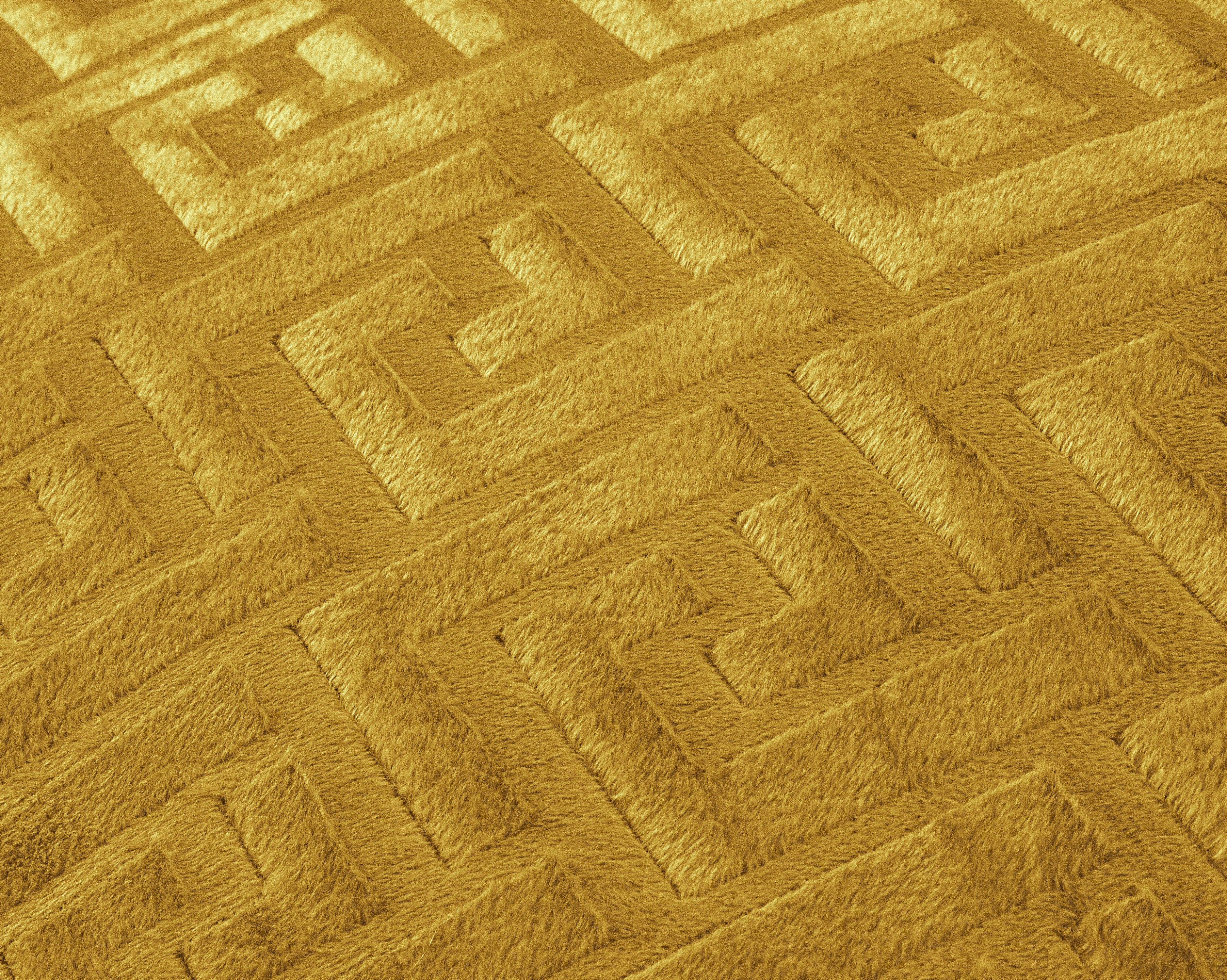 Embossed Velvet Fashion Duvet Cover Gold - Soft and warm - Uni Design - Luxurious feel