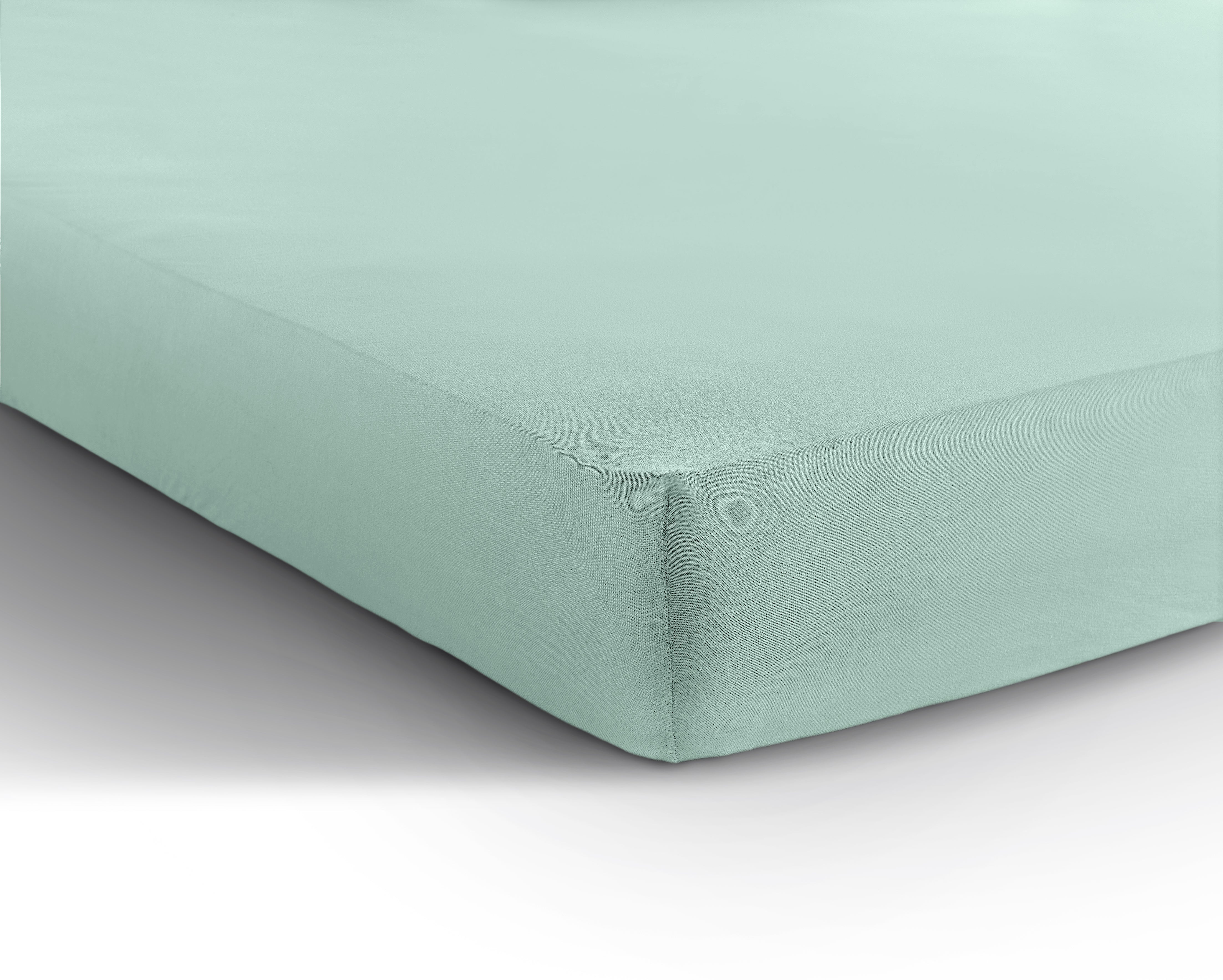 Single Jersey 135g Fitted Sheet Pastel Blue - Wonderfully Soft - Suitable for Box Springs and Mattresses - Stretch Cotton