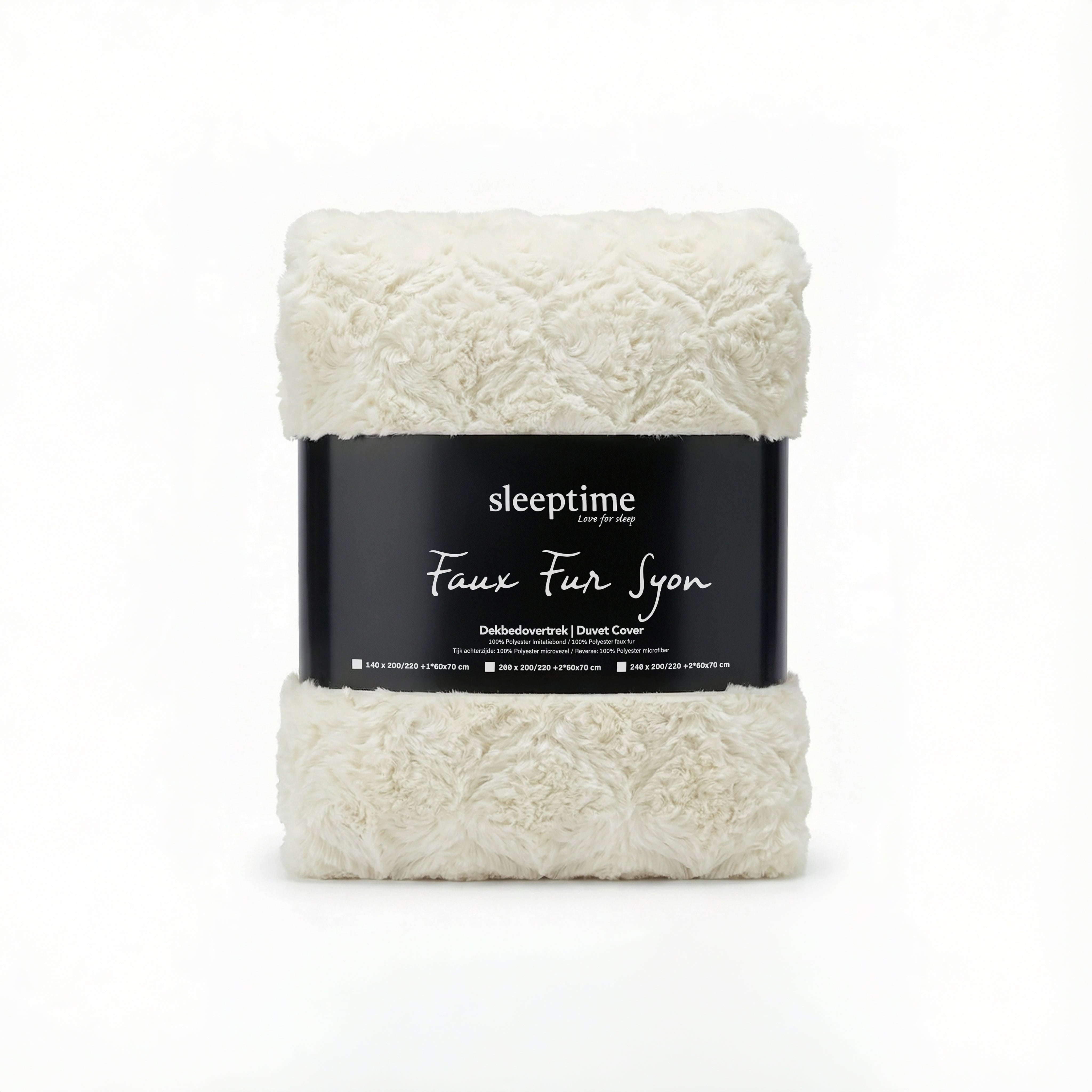 Faux Fur Syon Teddy Dekbedovertrek Creme