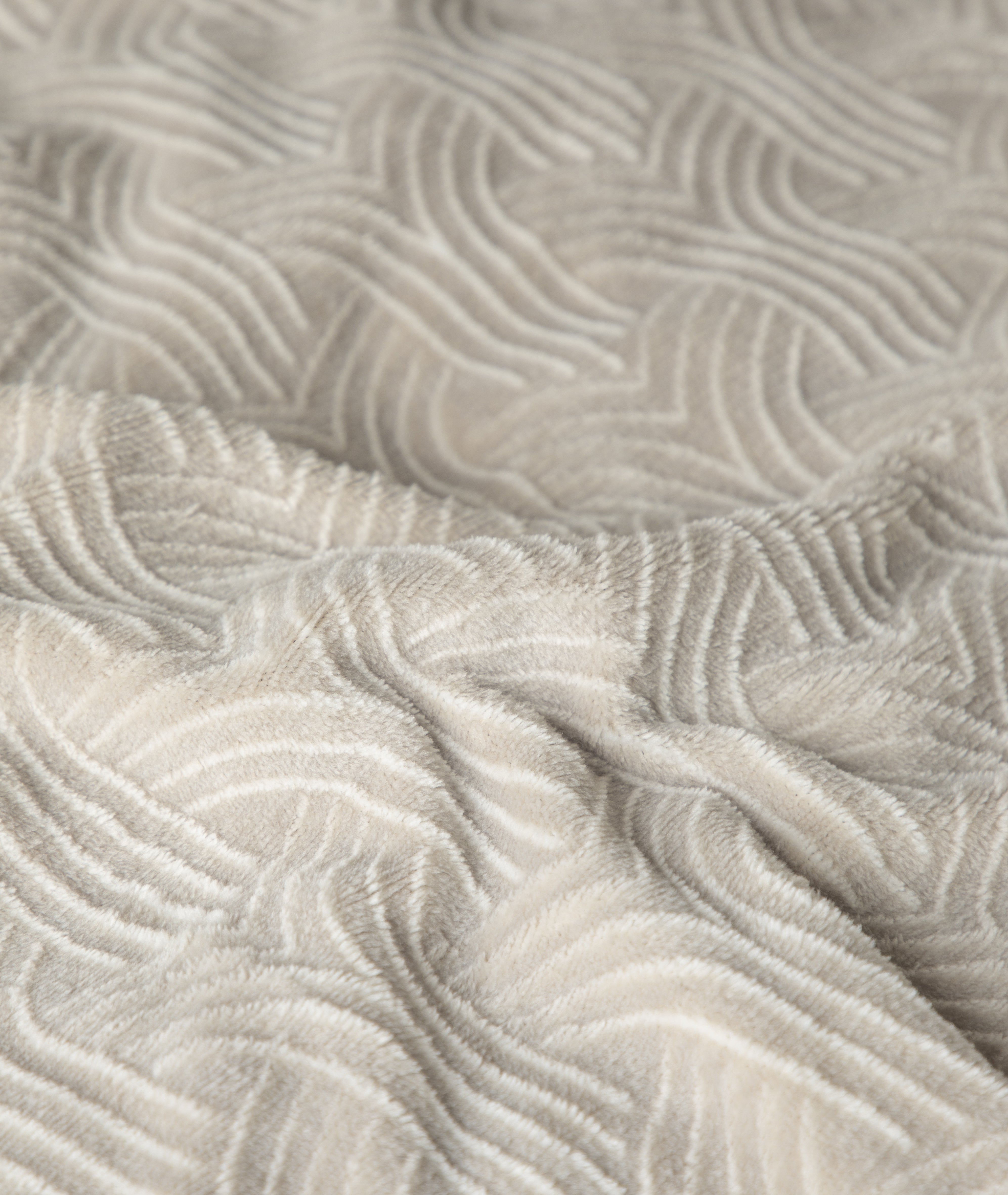 Flanel Art Beige Dekbedovertrek