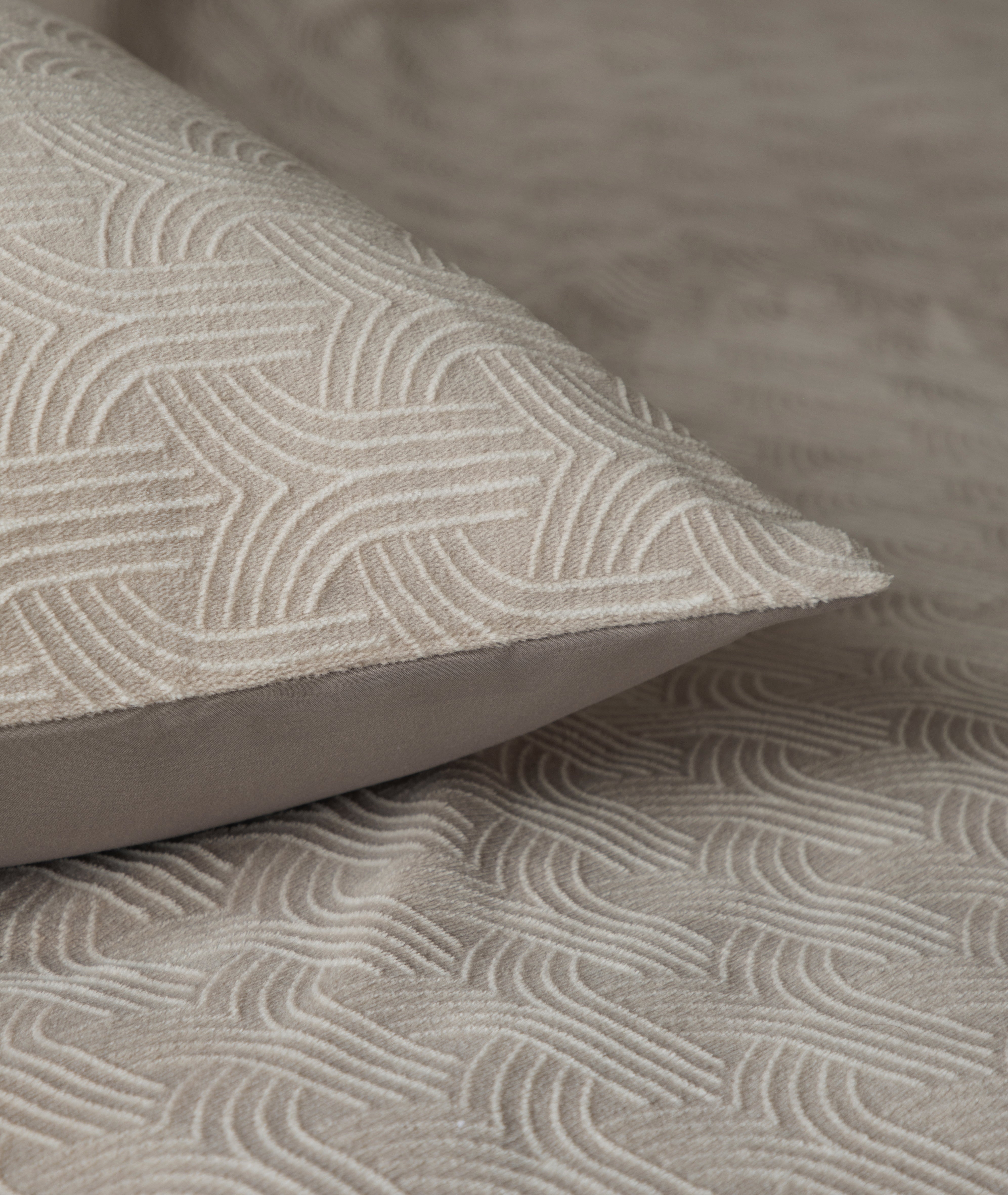 Flanel Art Taupe Dekbedovertrek