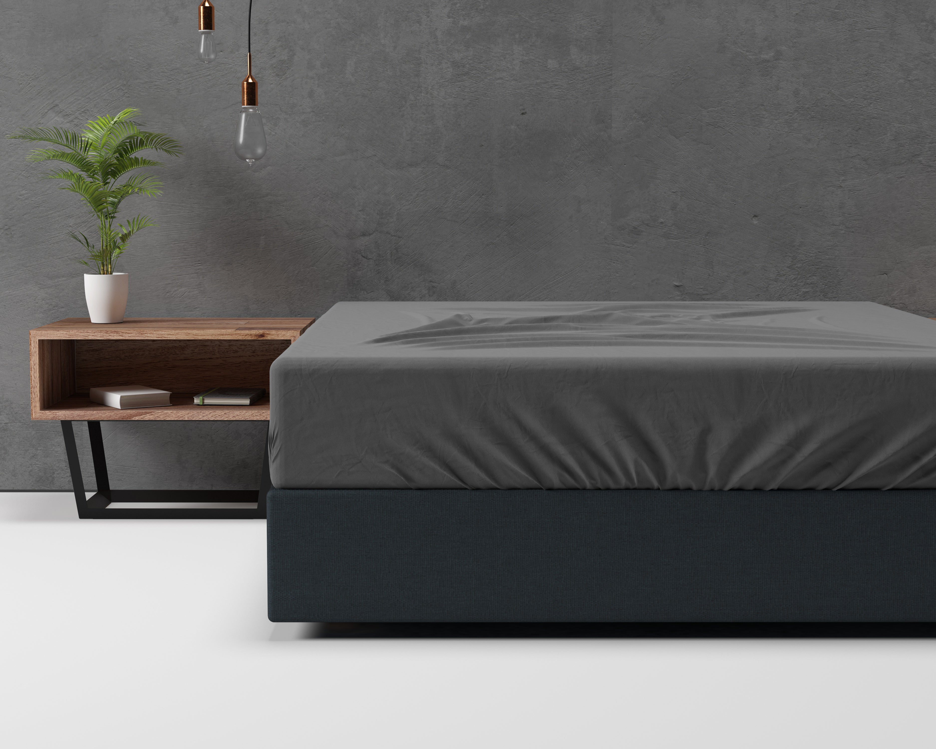 Flannel Basic Fitted Sheet Anthracite - Brushed on both sides - Wonderfully soft and warming - Free from harmful substances and skin-friendly