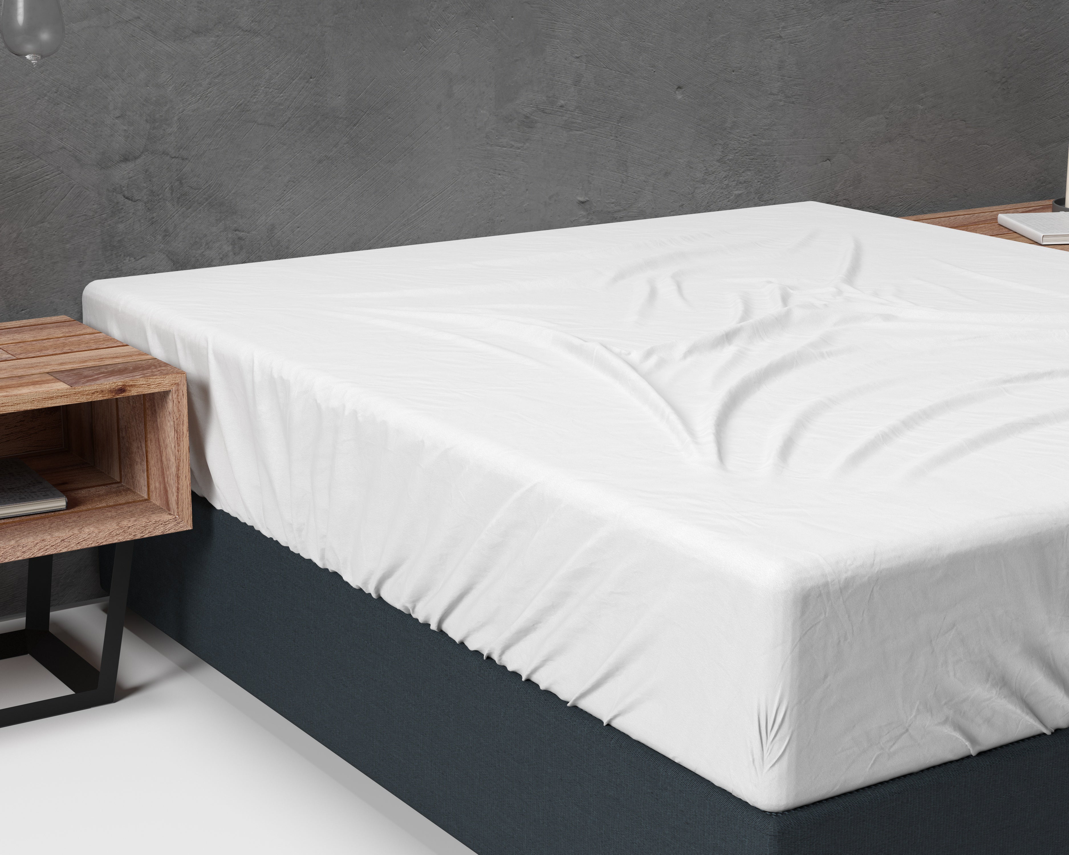 Flannel Basic Fitted Sheet White - Brushed on both sides - Wonderfully soft and warming - Free from harmful substances and skin-friendly