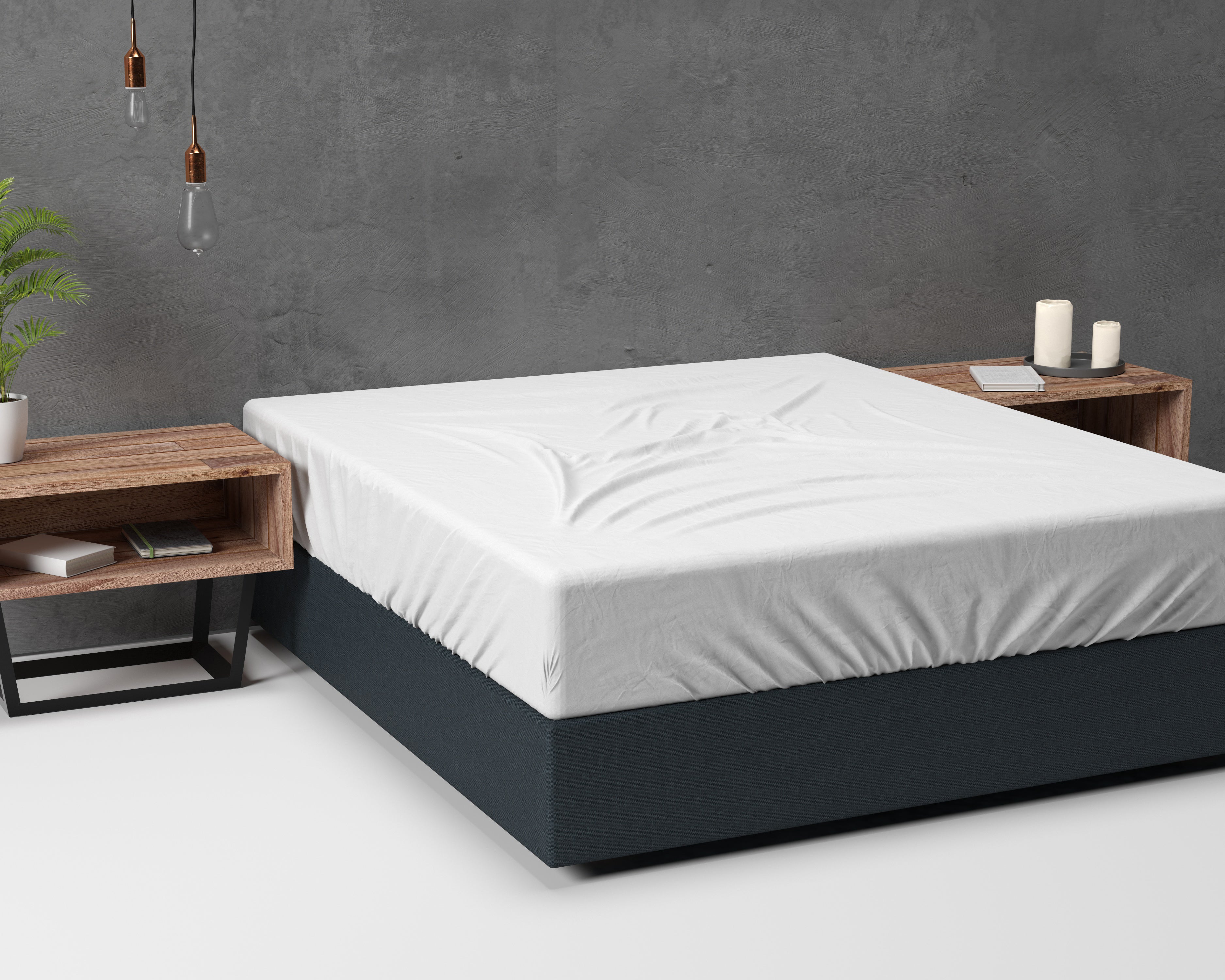 Flannel Basic Fitted Sheet White - Brushed on both sides - Wonderfully soft and warming - Free from harmful substances and skin-friendly