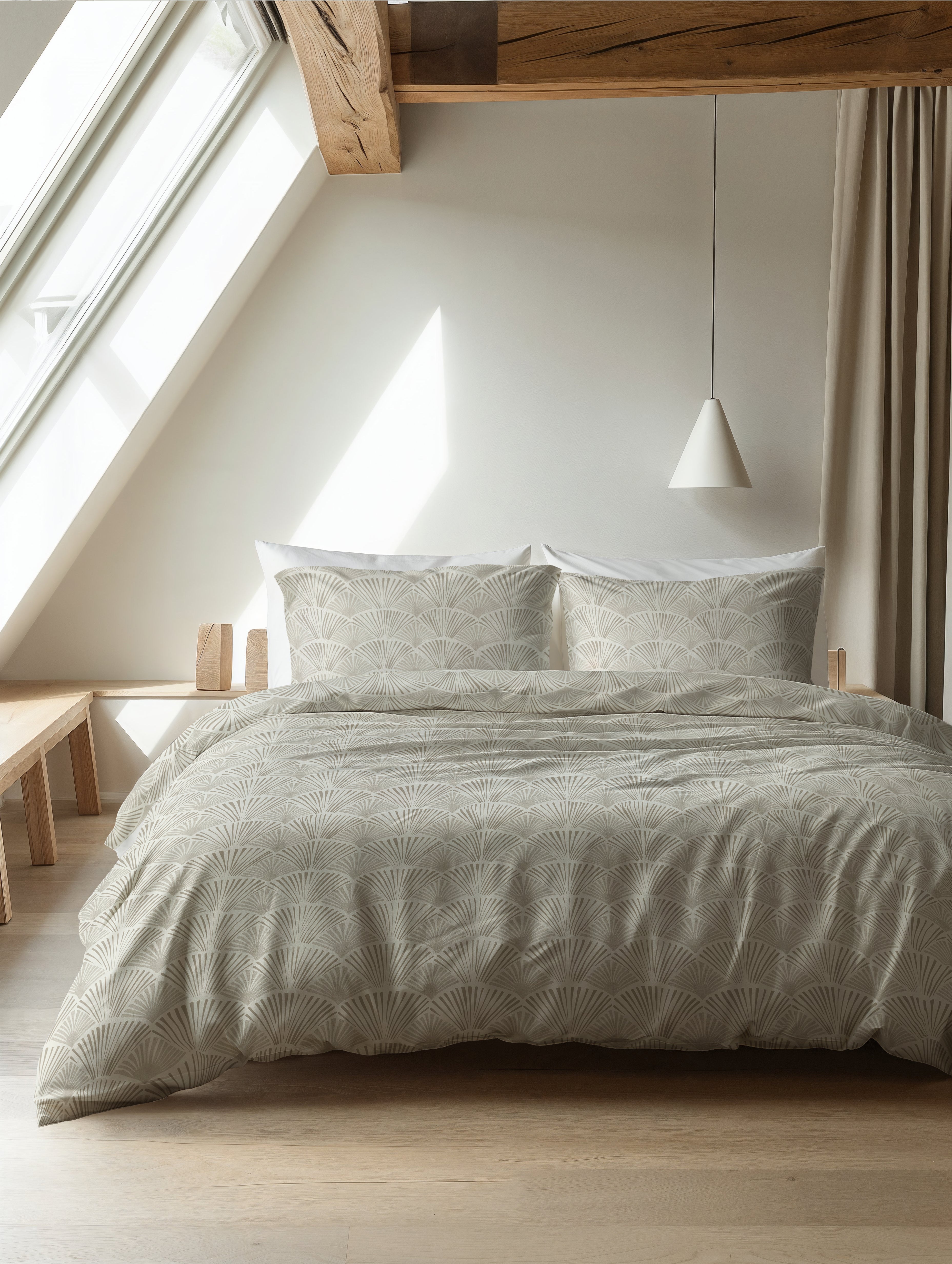 Flanel Dekbedovertrek Claire Zand