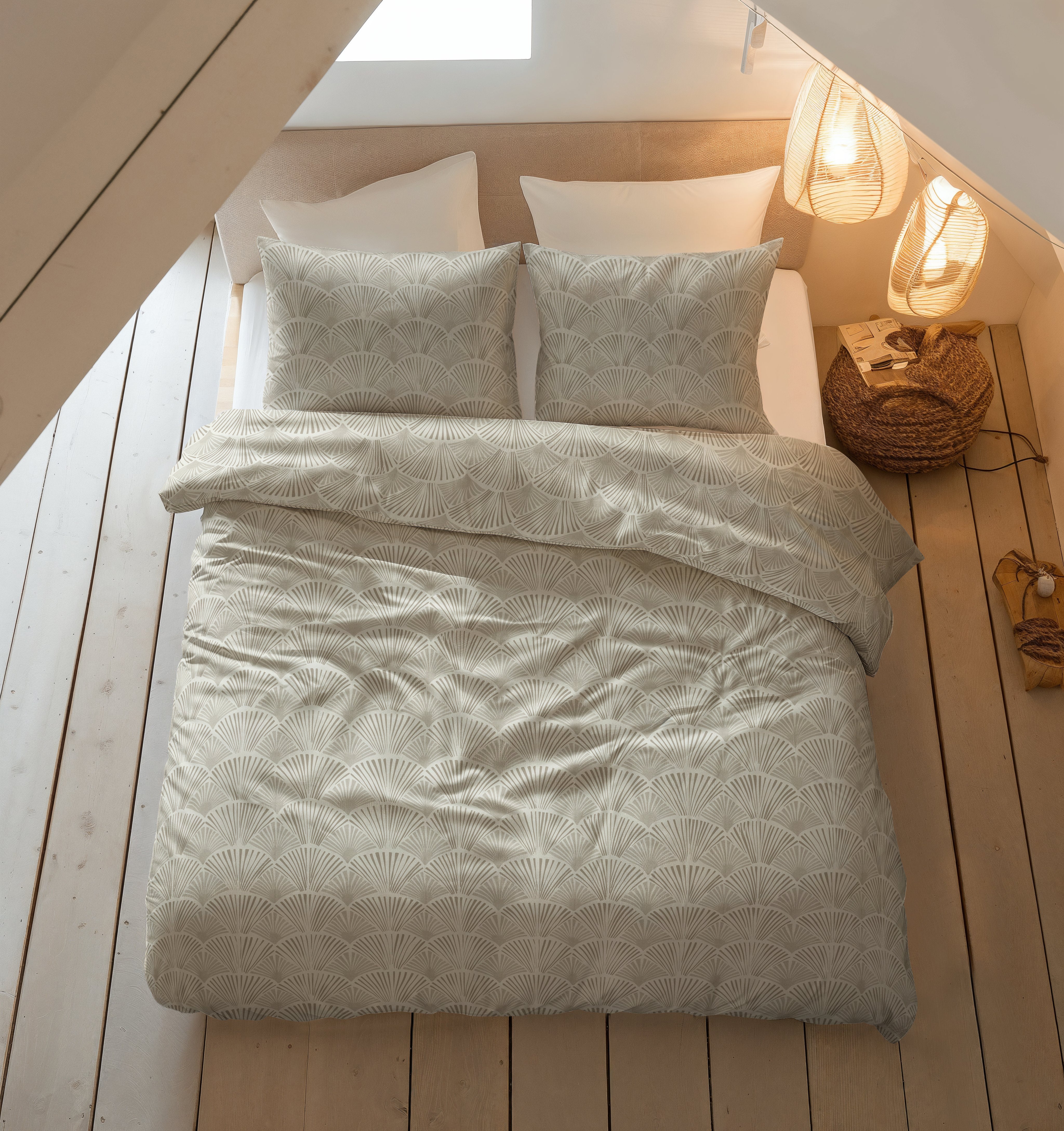 Flanel Dekbedovertrek Claire Zand