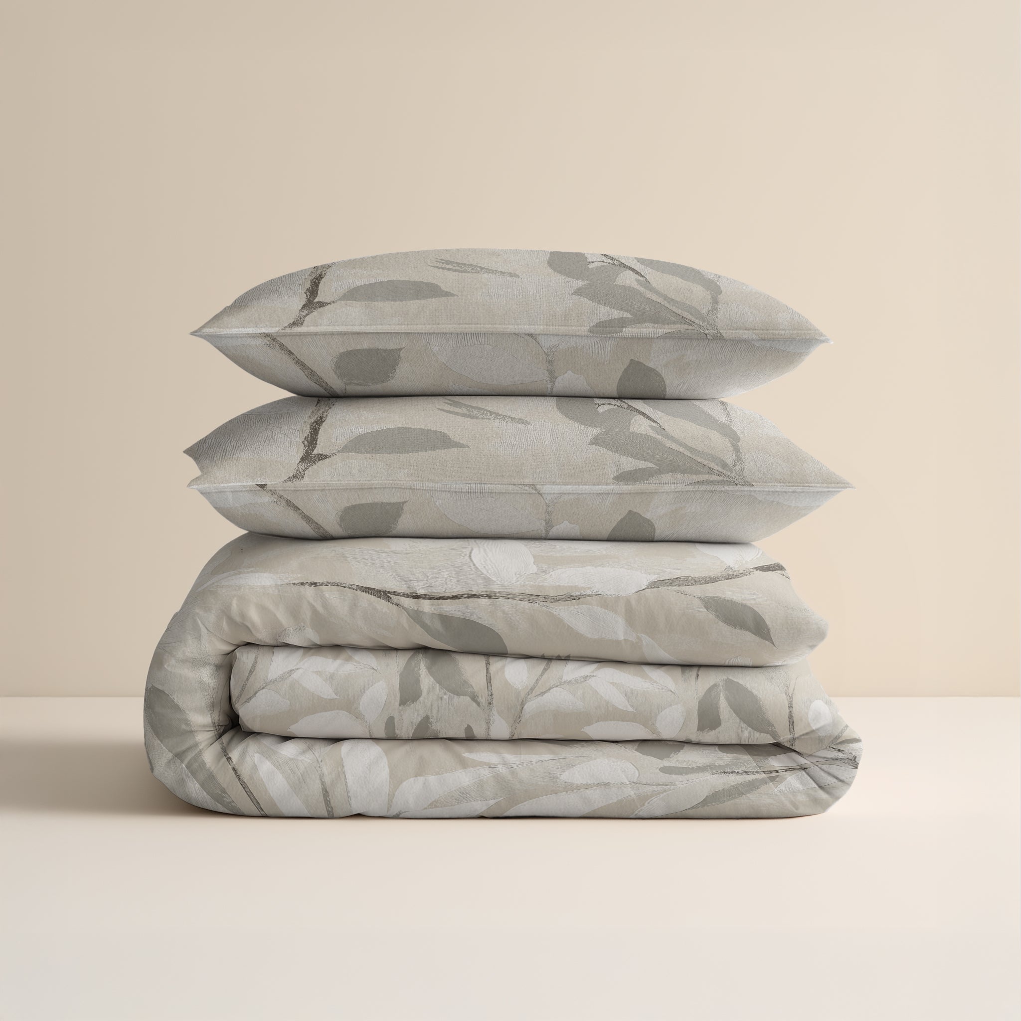 Flanel Dekbedovertrek Essence Zand