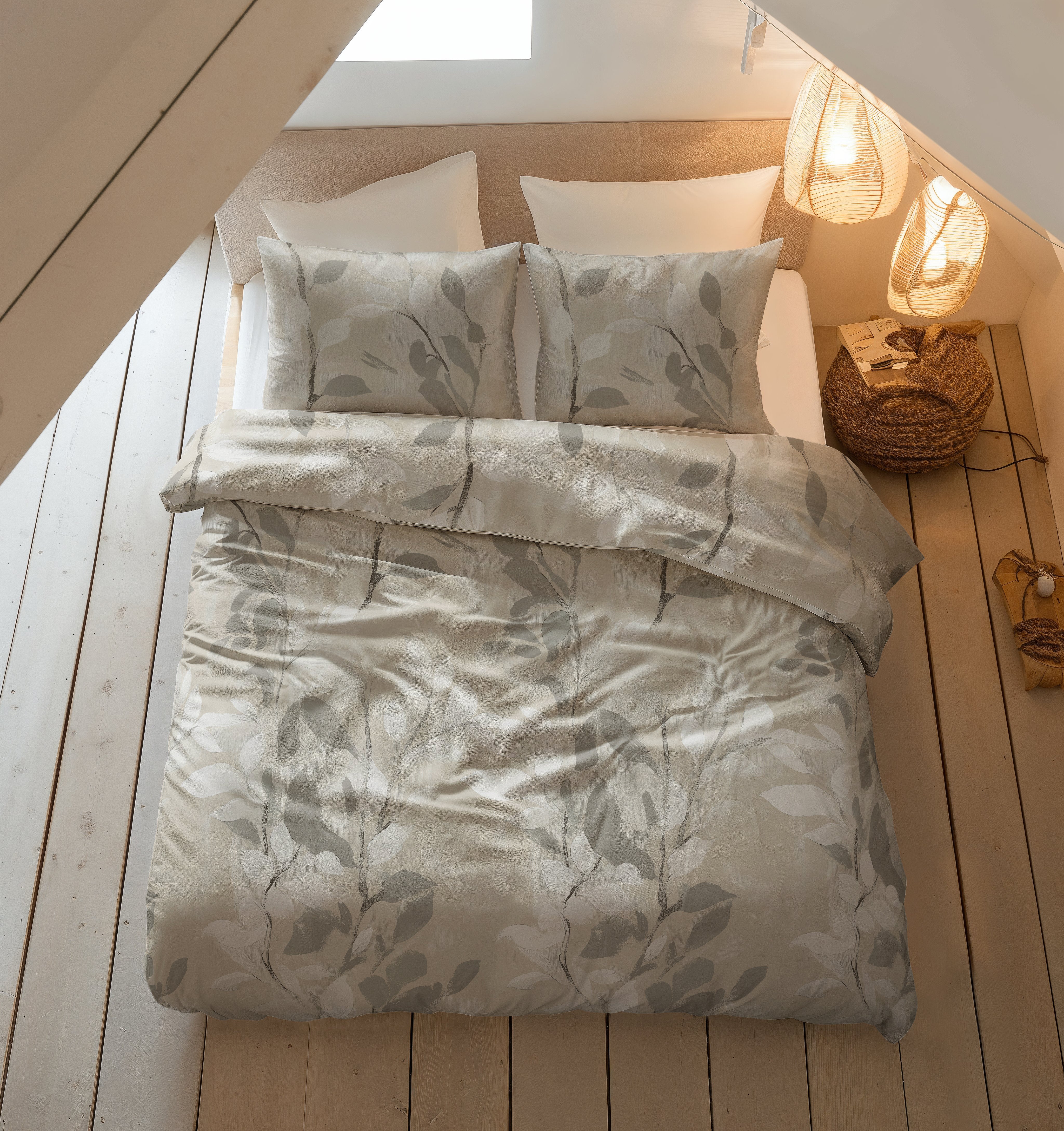 Flanel Dekbedovertrek Essence Zand