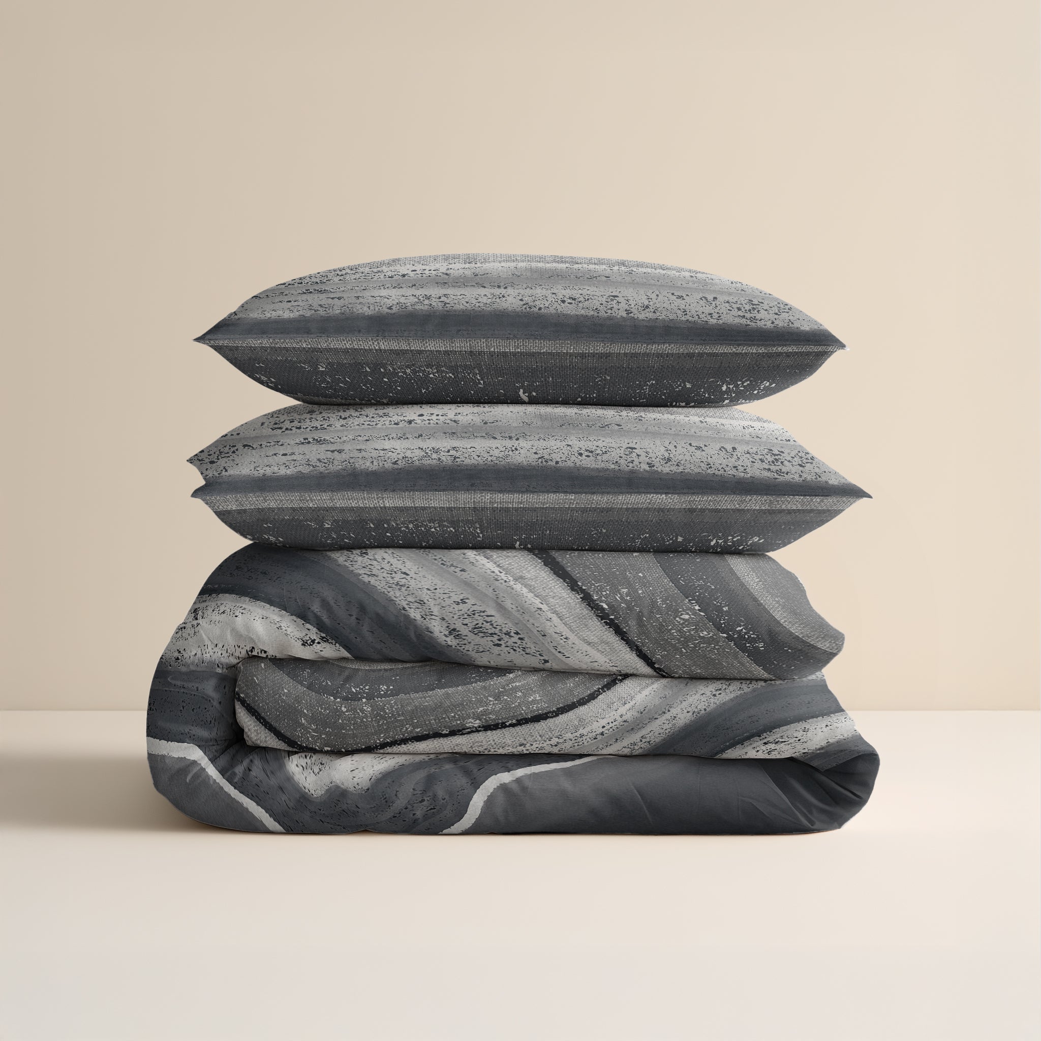 Flannel Duvet Cover Marcus Gray - Wonderfully warm - Nice prints - Comfortably soft