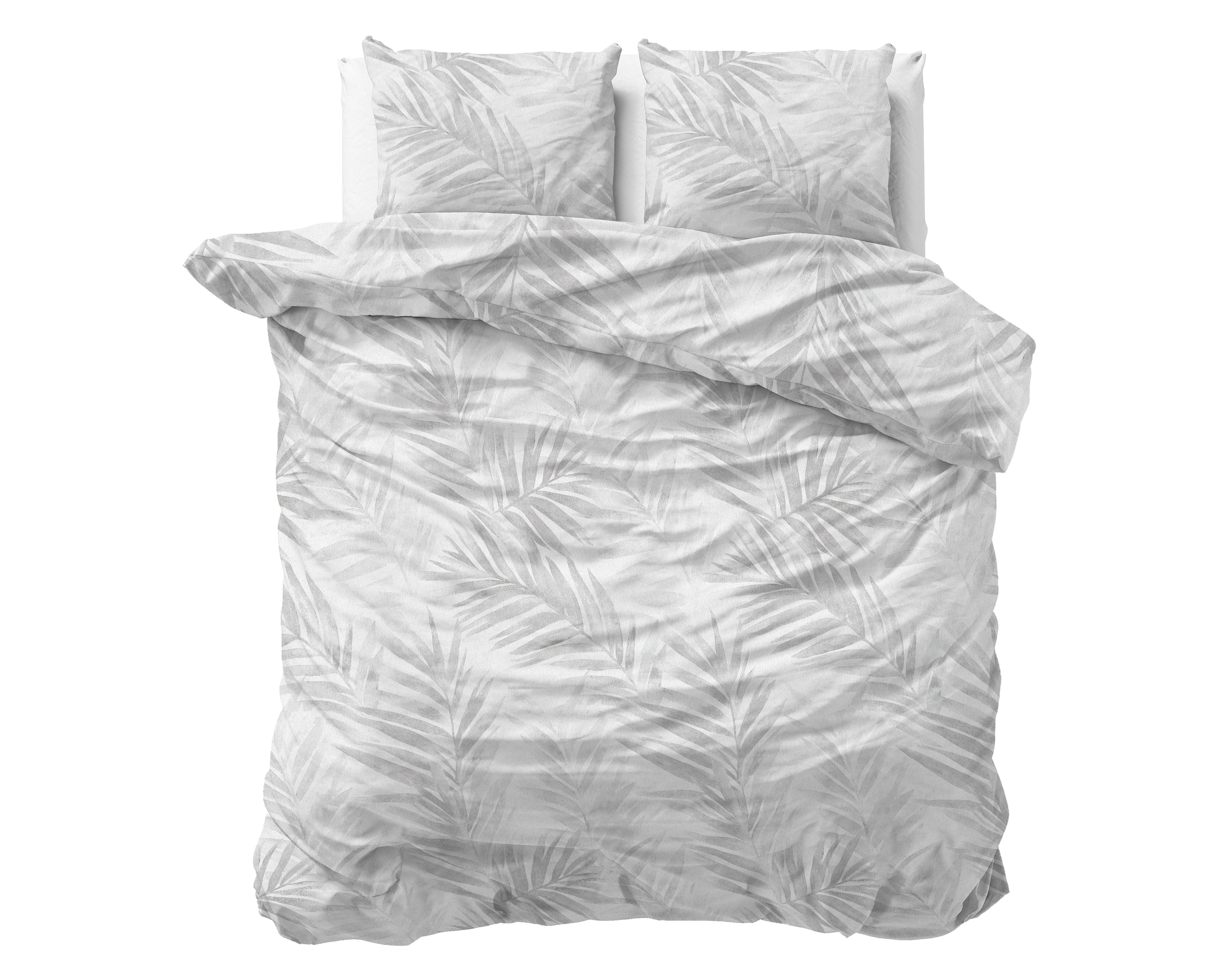 Flanel Dekbedovertrek Venza Grijs