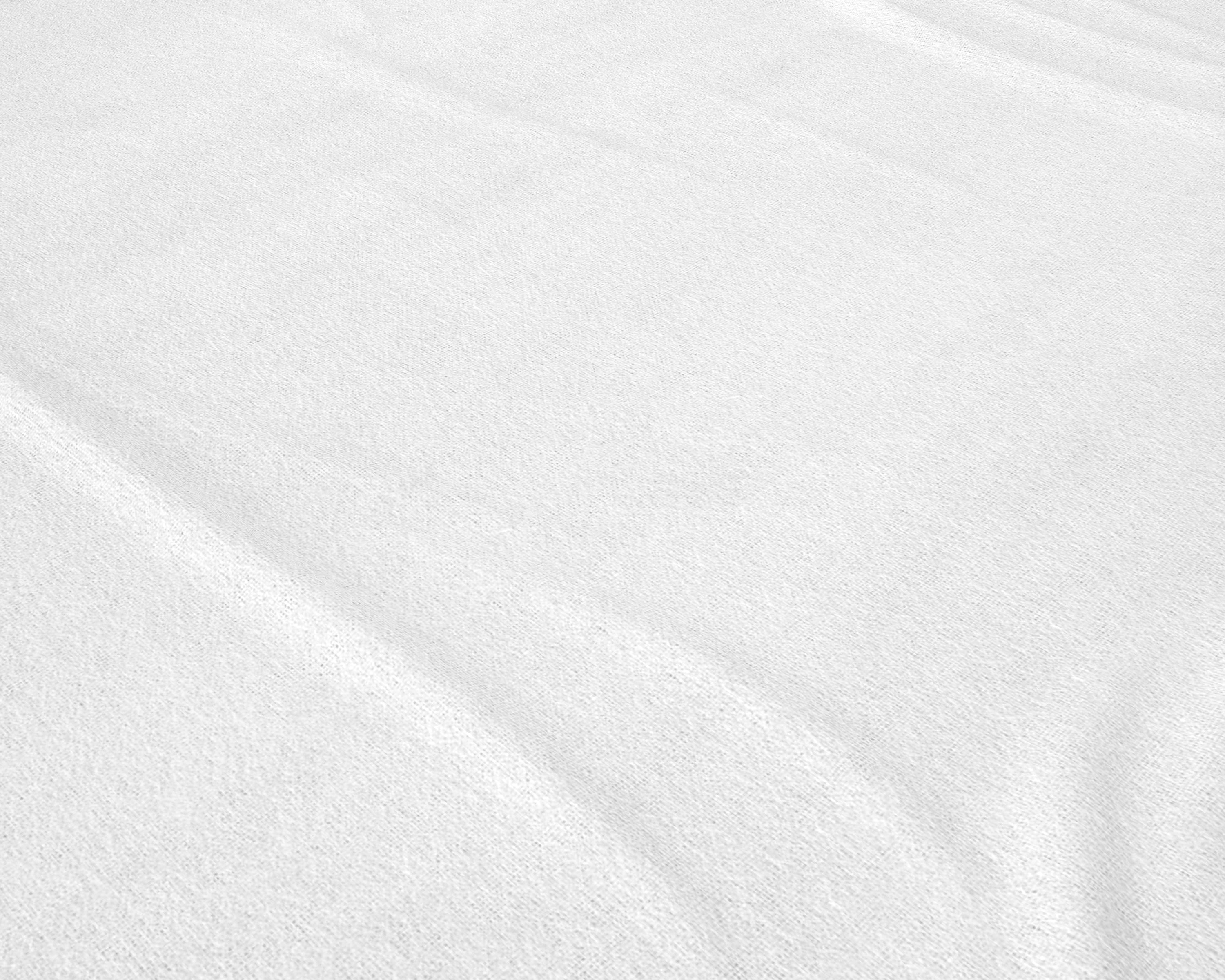 Flannel Premium Fitted Sheet White - Brushed on both sides - Wonderfully soft and warming - Free from harmful substances and skin-friendly