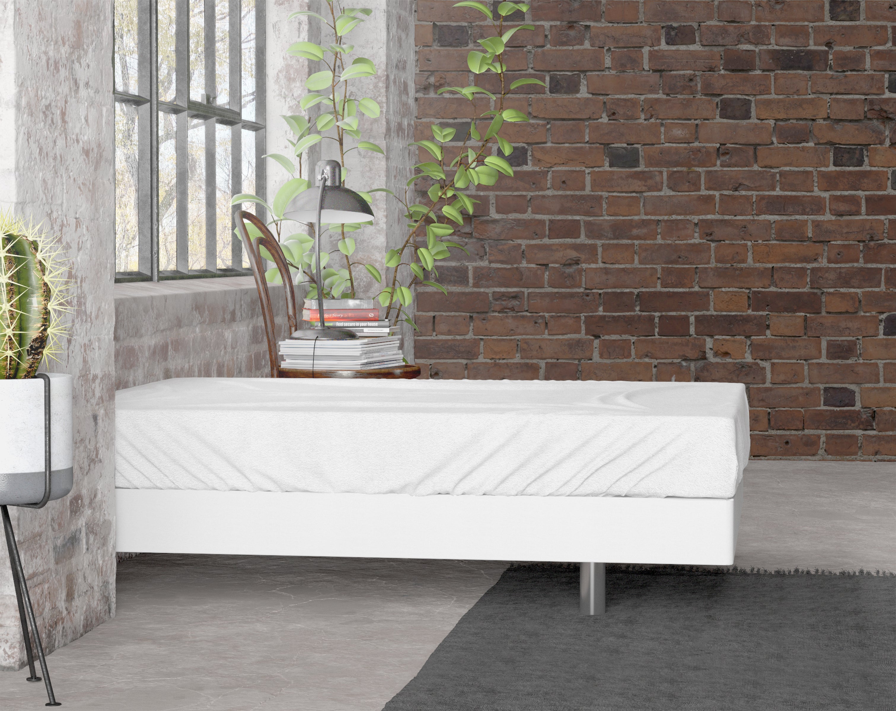 Flannel Premium Fitted Sheet White - Brushed on both sides - Wonderfully soft and warming - Free from harmful substances and skin-friendly