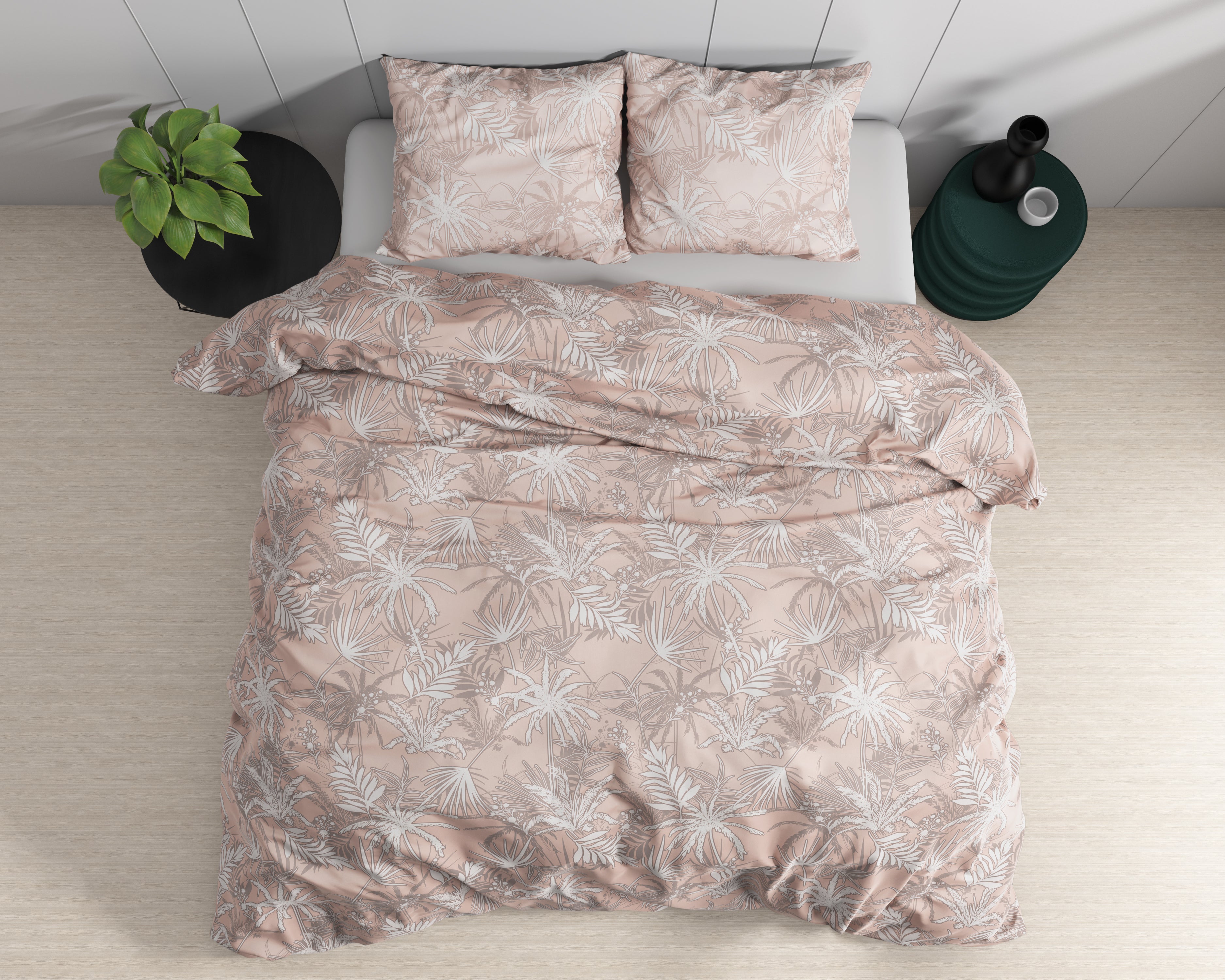 Floor Pink Duvet Cover - Luxury Satin - High Quality - Trendy Prints