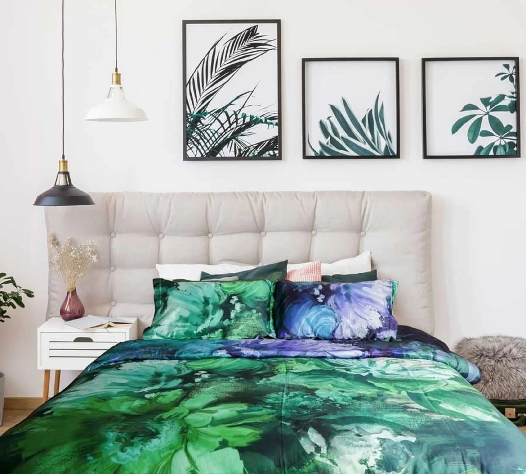 Florista Cotton Satin Duvet Cover Double