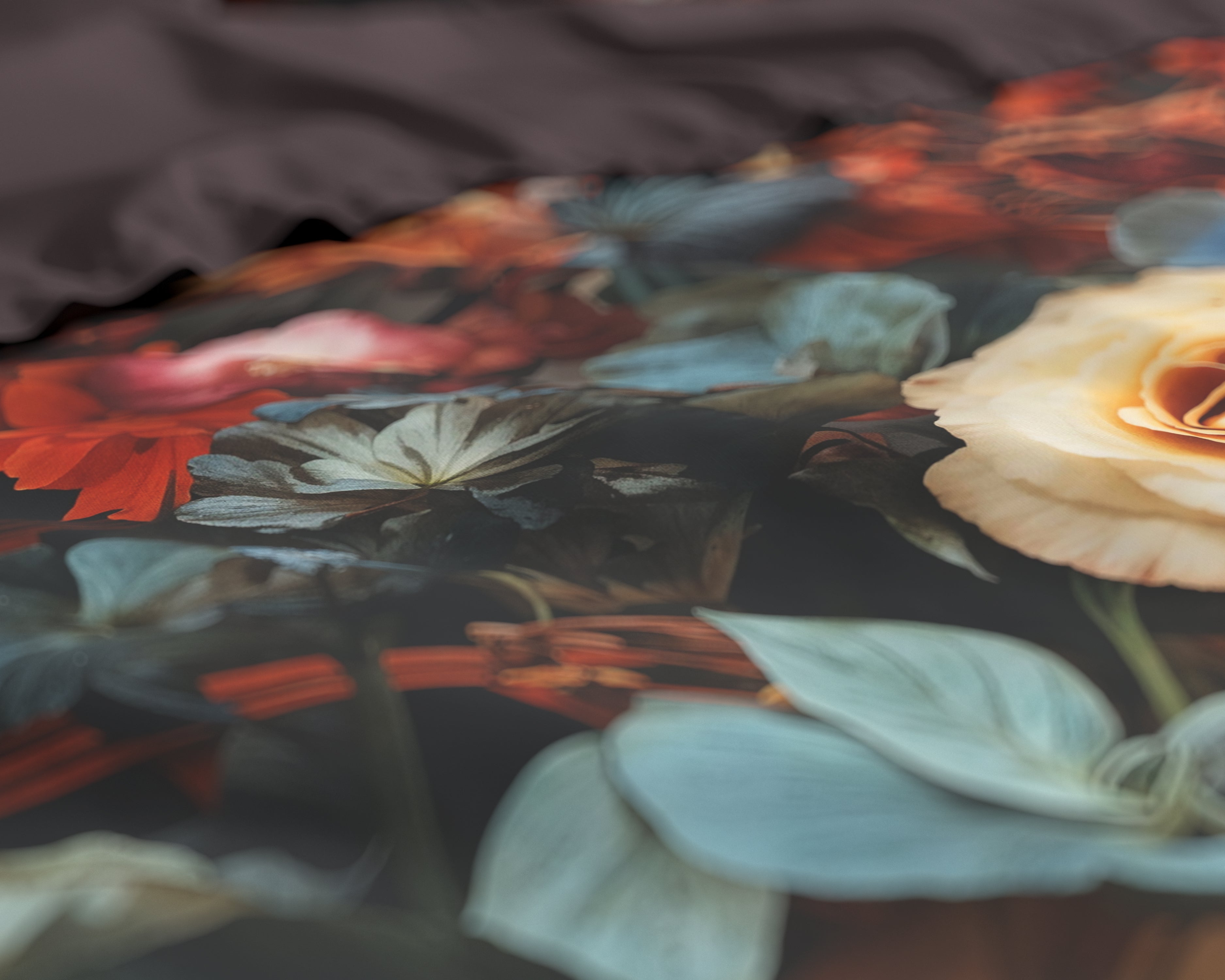 Flower Artistic Dekbedovertrek Multi - Luxe Satijn - Hoge kwaliteit - Trendy prints