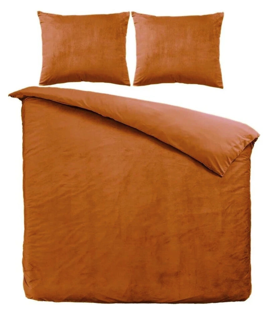 Fluwelen Dekbedovertrek Caramel Latte - Luxe Velvet Dekbedovertrek