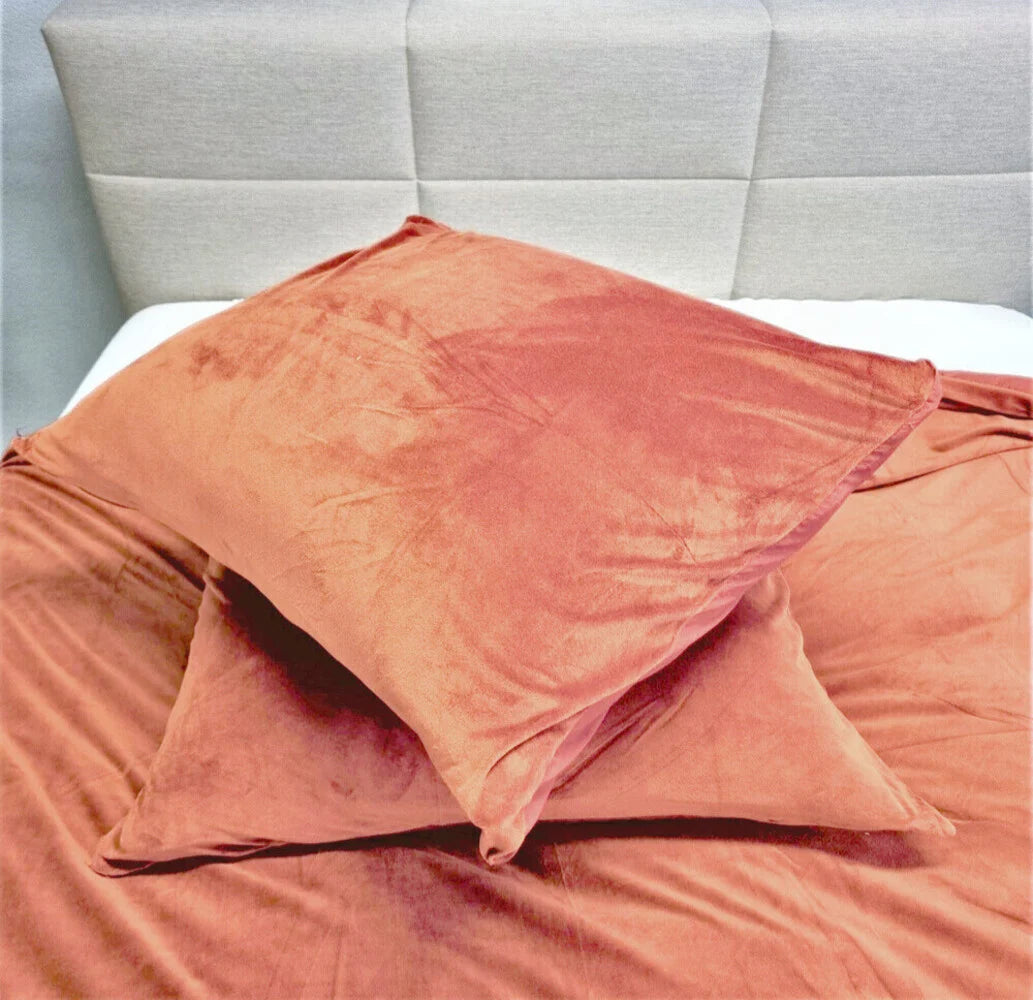 Fluwelen Dekbedovertrek Nude/Roze | Luxe & Warm Slaapcomfort