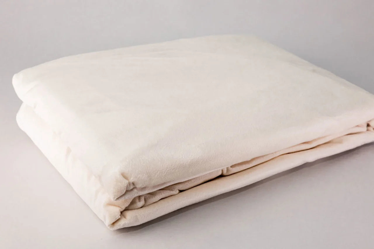 Fluwelen Dekbedovertrek Parelwit Velvet – Luxe & Comfort in Jouw Slaapkamer