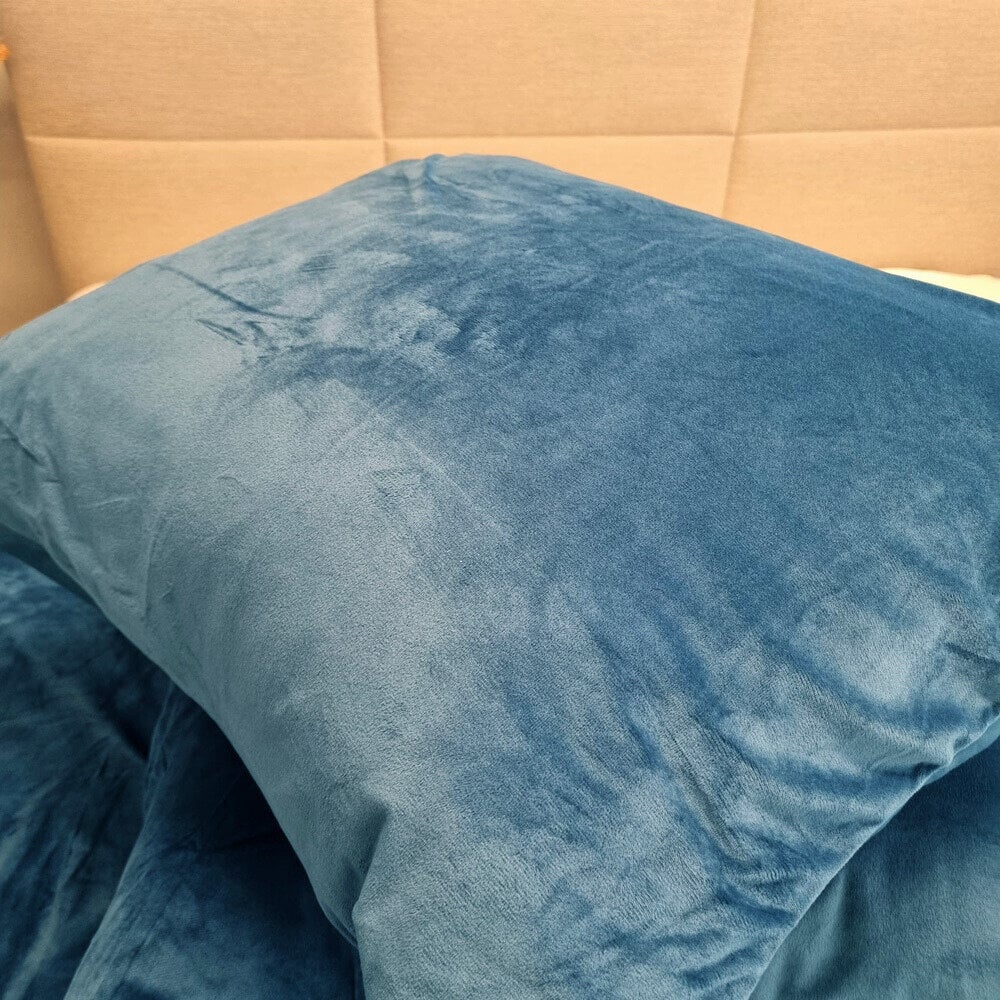 Velvet Duvet Cover Petrol Blue | Luxury Velvet Velours Bedding