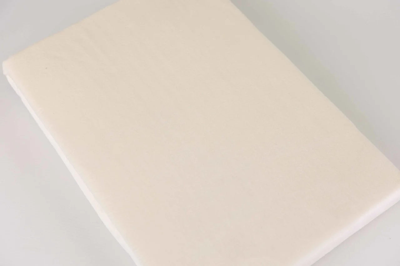 Velvet Fitted Sheet Pearl White | Luxury Velvet Mattress Cover for Ultimate Comfort