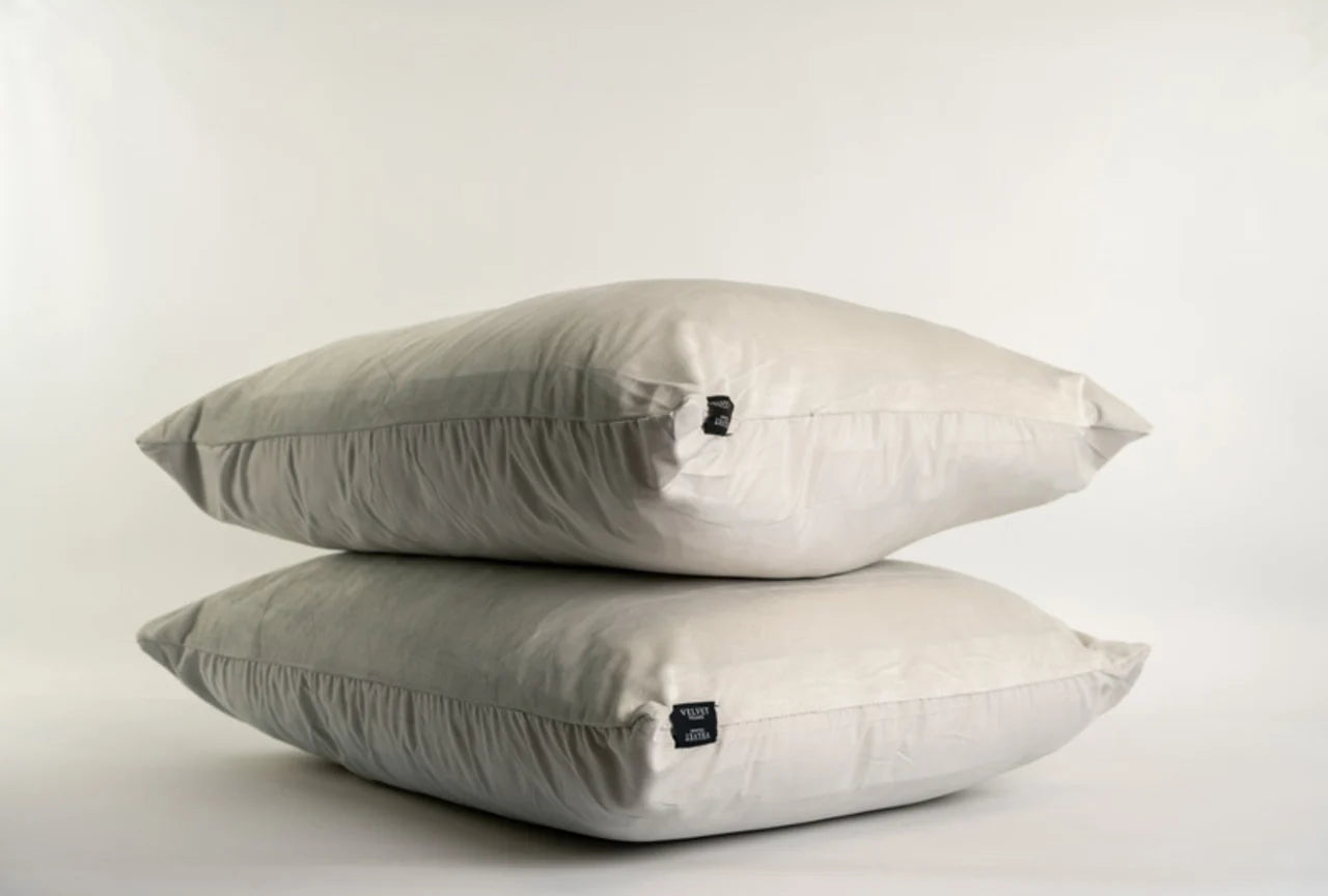 Velvet Pillowcases Silver Velvet | Luxury Pillowcases in 12 Colors
